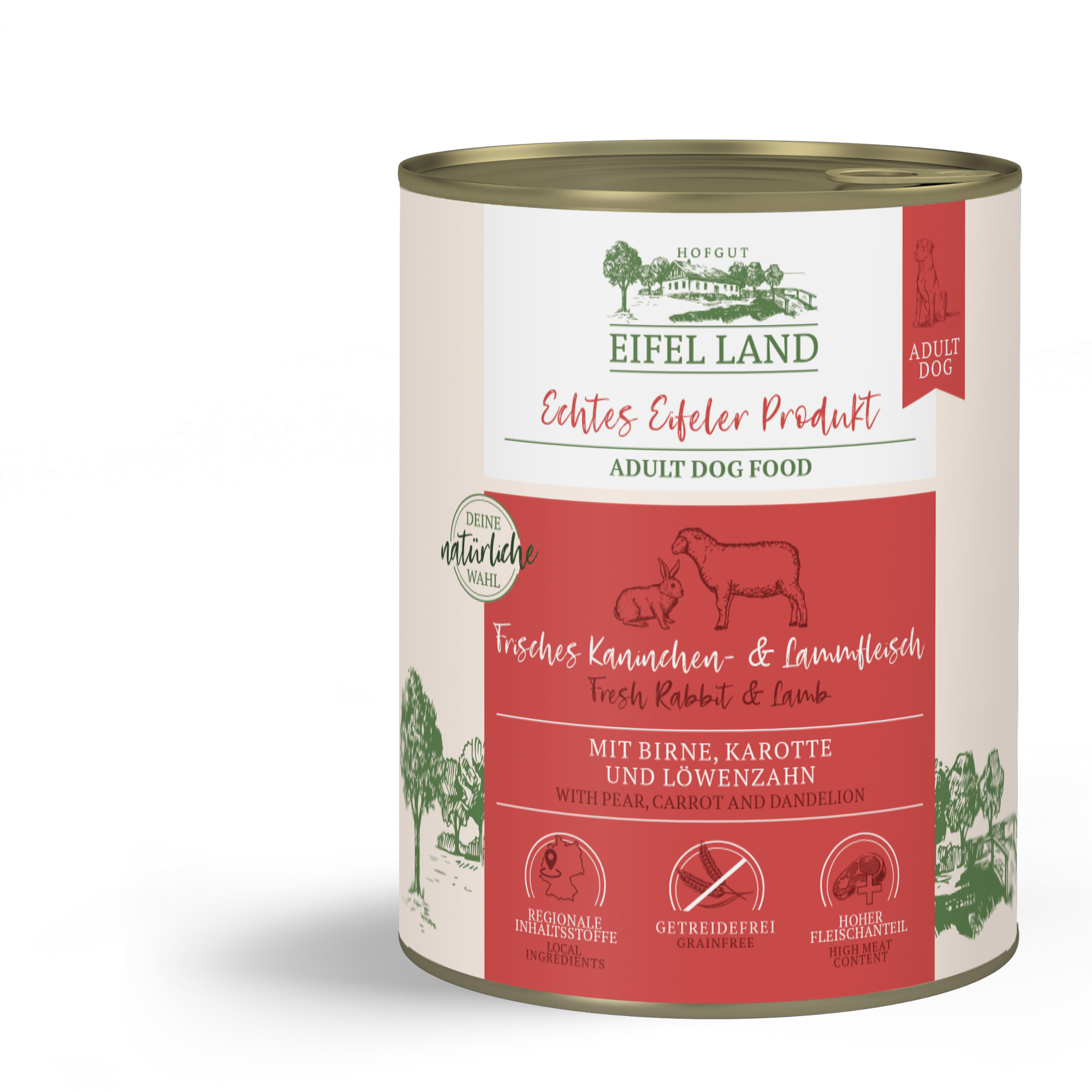 Eifel Land Dog fr. Kaninchen- & Lammfleisch 800g