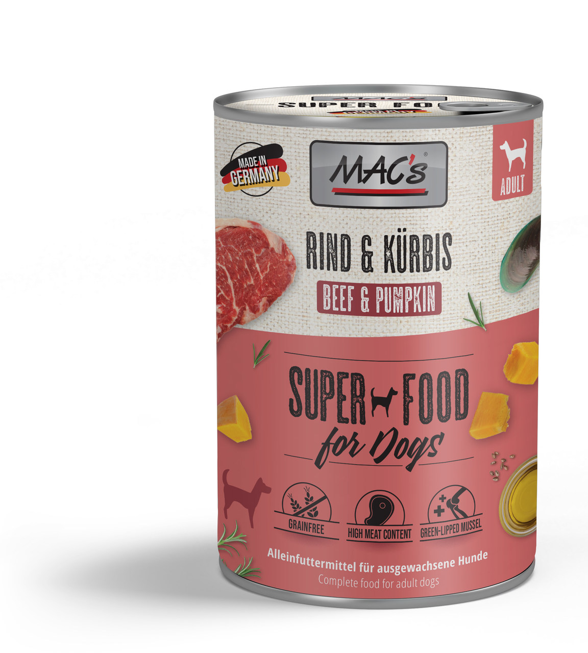 MAC's Dog Rind & Kürbis 400g