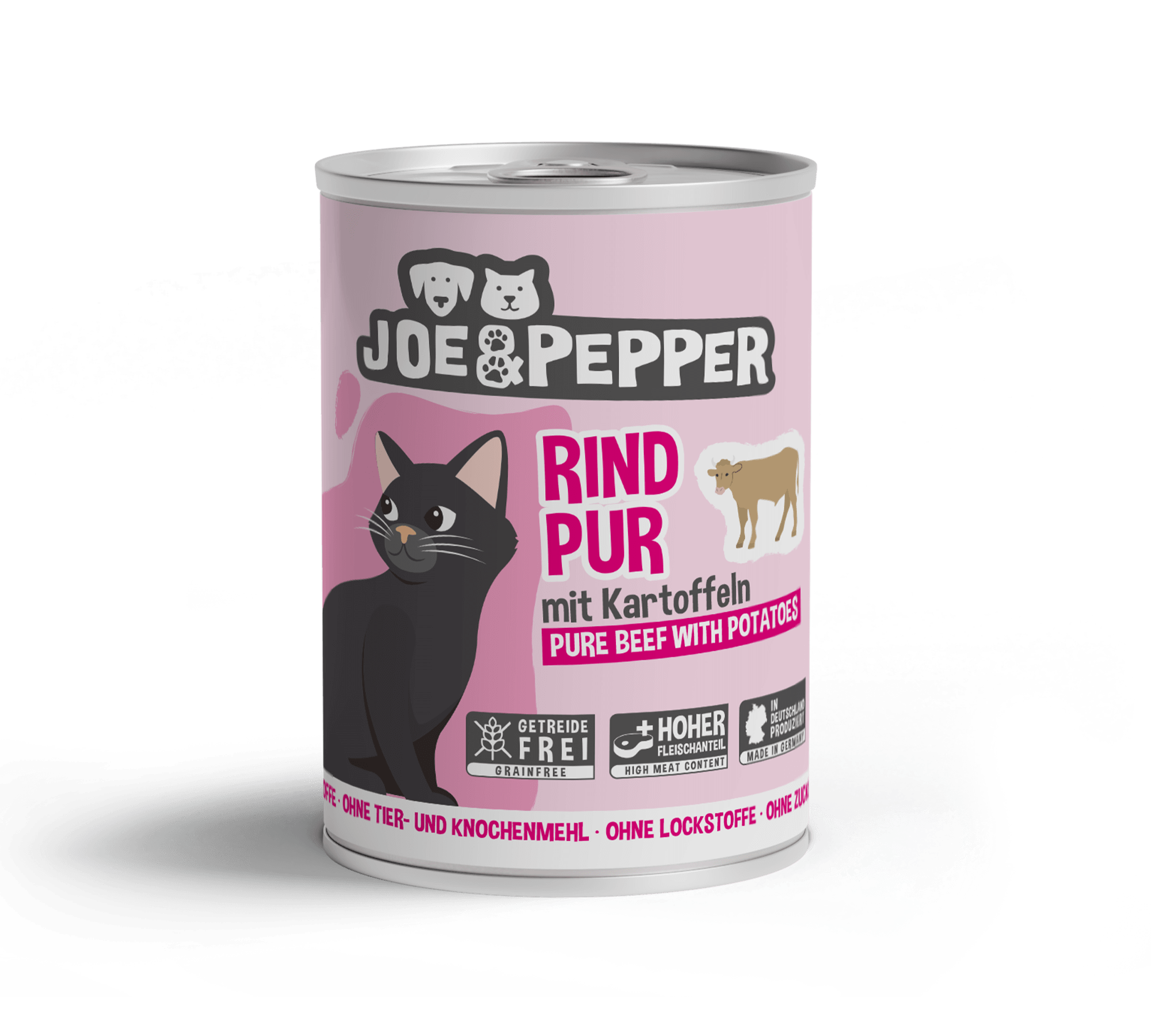 Joe & Pepper Cat Rind pur mit Kartoffeln 400g