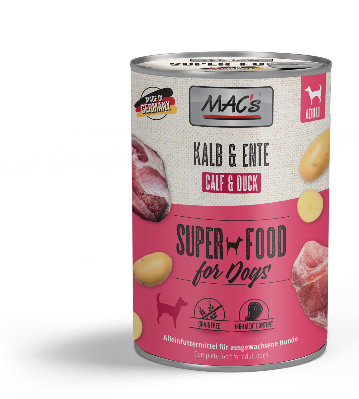MAC's Dog Kalb & Ente 400g MAC's Dog Kalb & Ente 400g