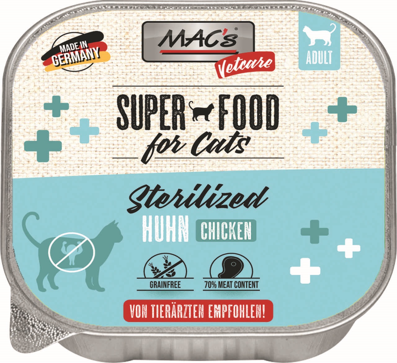 MAC's Cat Vetcare Huhn Sterilized 100g