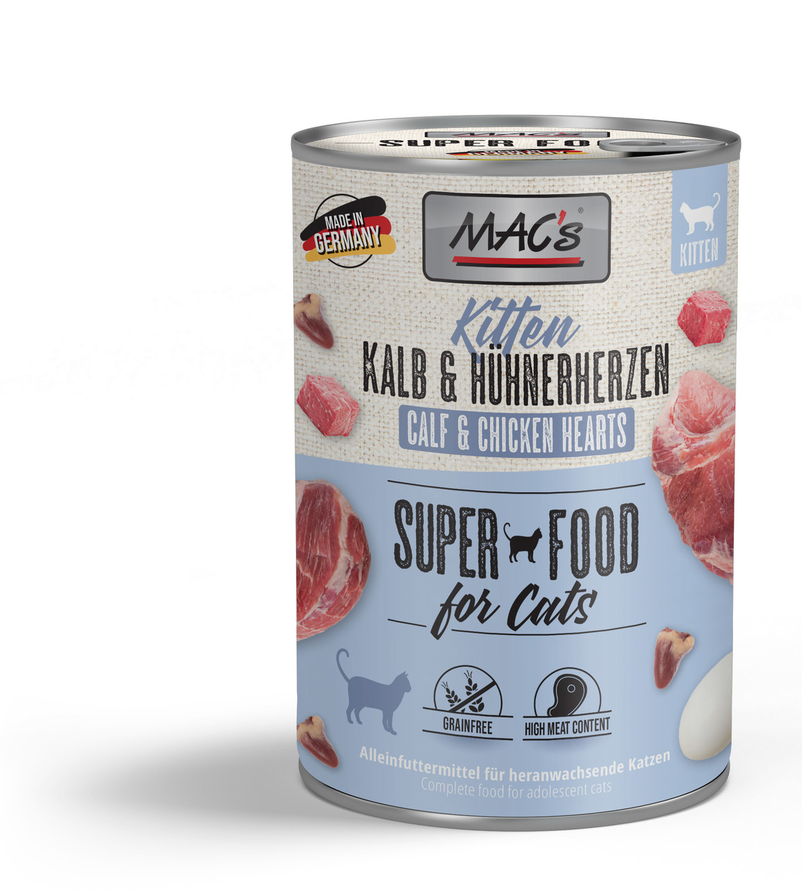 MAC's Cat Kitten Kalb & Hühnerherzen 400g