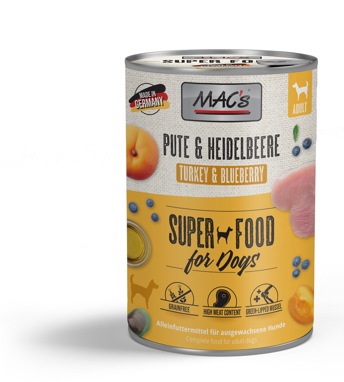 MAC's Dog Pute & Heidelbeere 400g MAC's Dog Pute & Heidelbeere 400g
