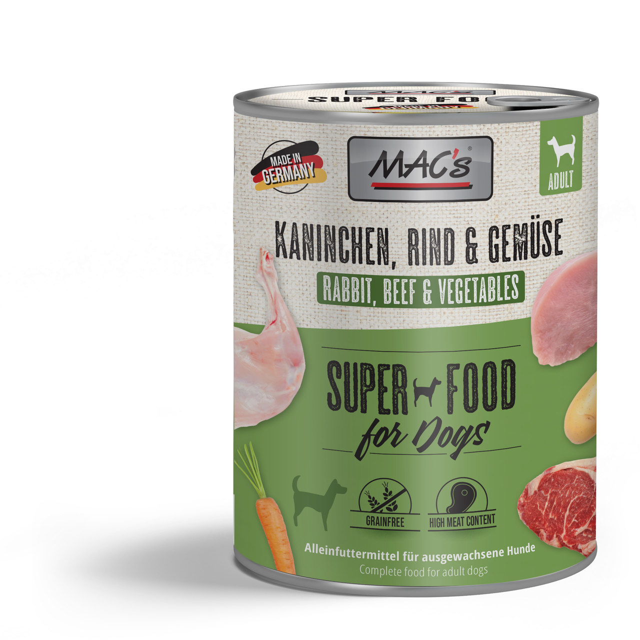 MAC's Dog Kaninchen, Rind & Gemüse 800g