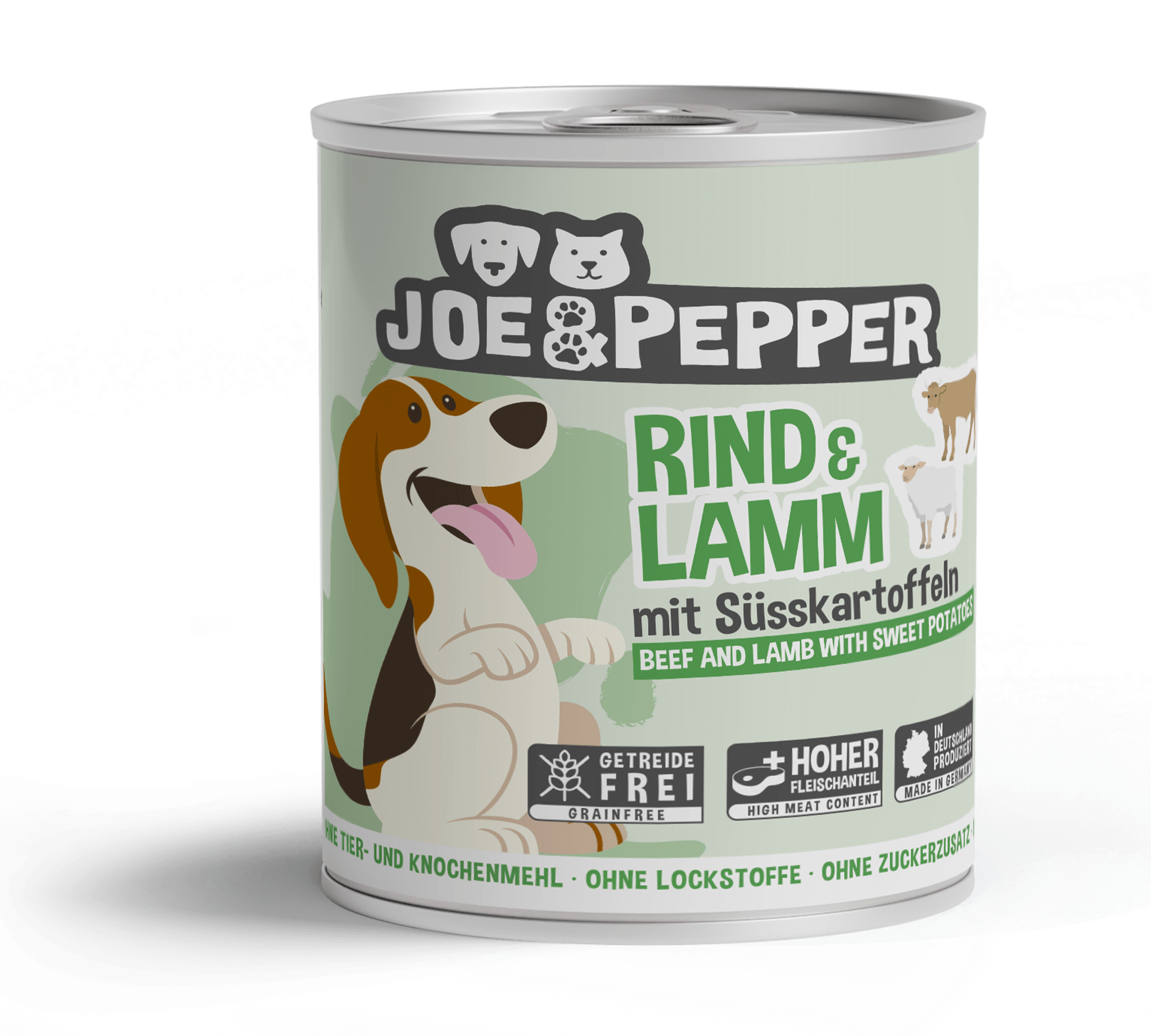 Joe & Pepper Dog Rind & Lamm mit Süßkartoffel 800g