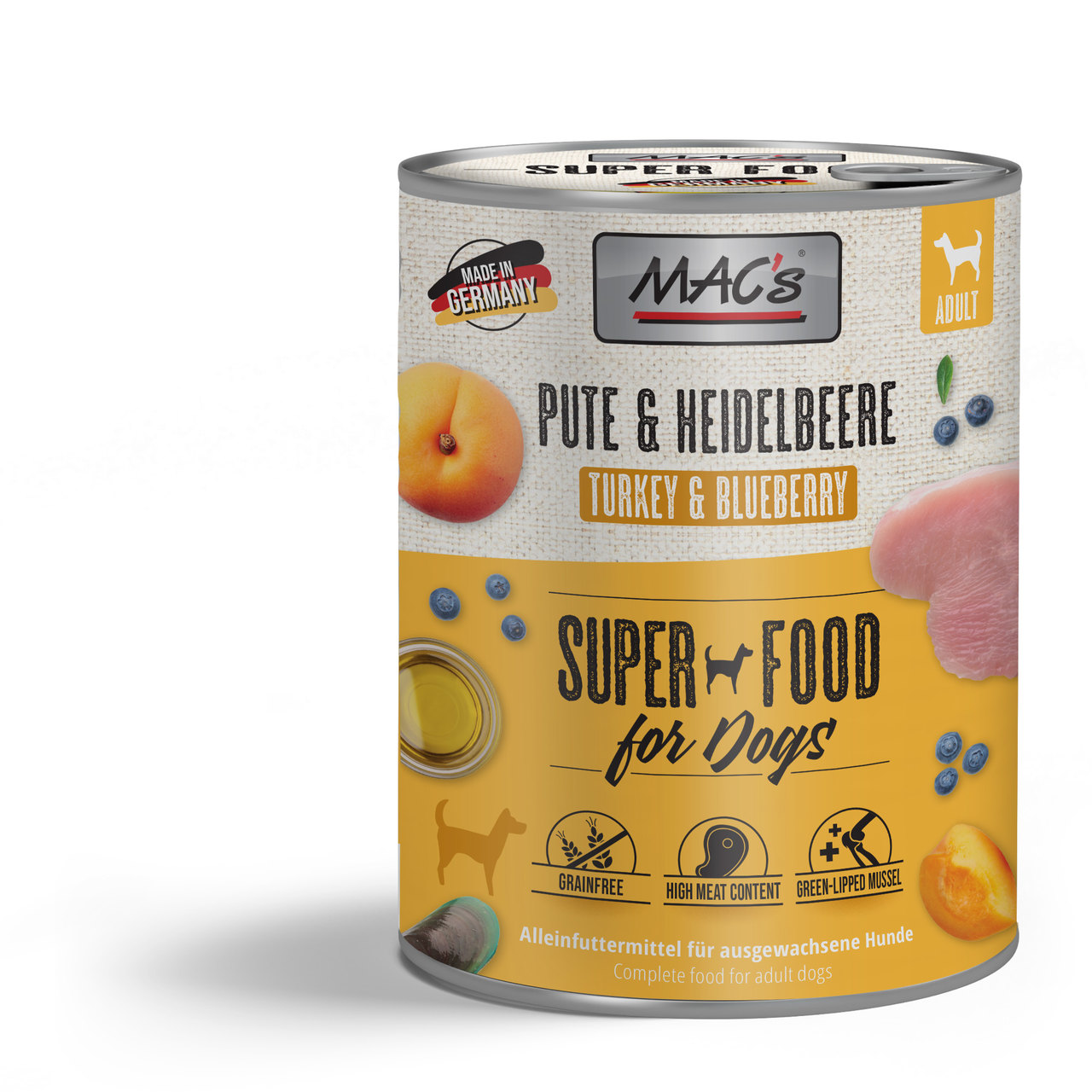 MAC's Dog Pute & Heidelbeere 800g