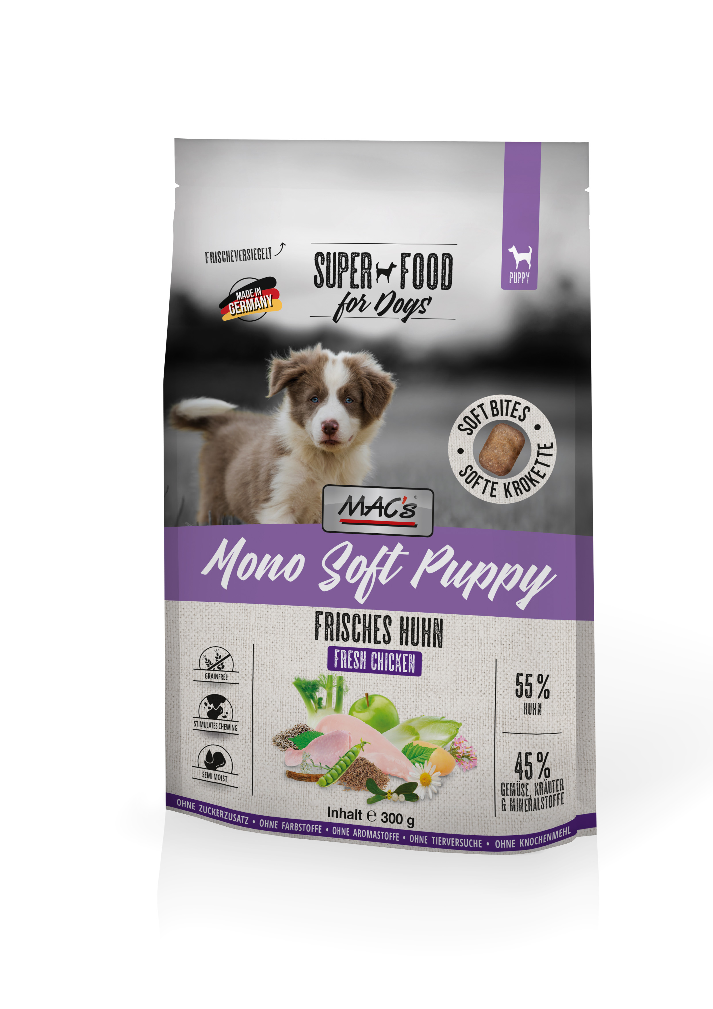 MAC's Dog Mono Soft Puppy - Frisches Huhn 300g