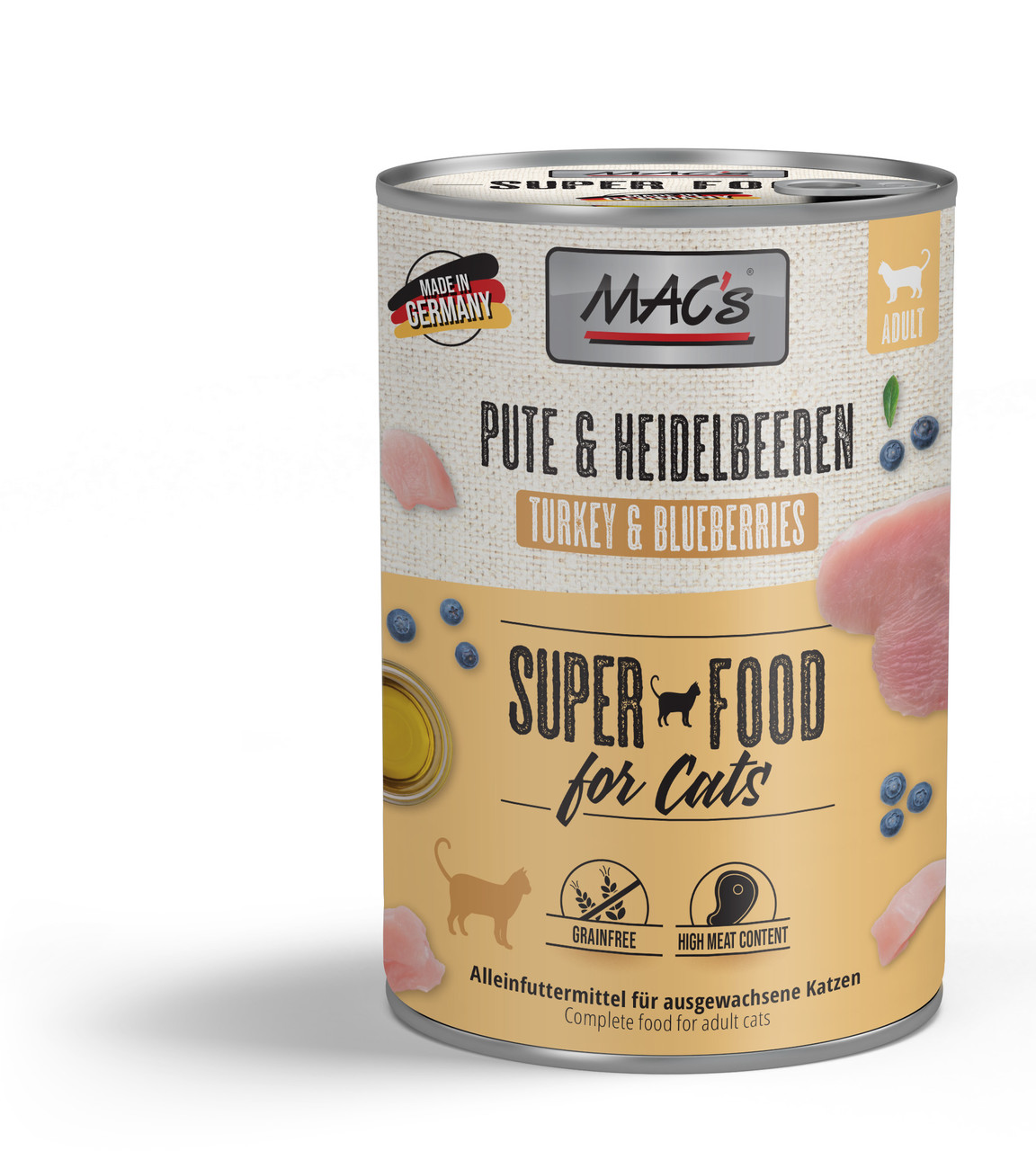 MAC's Cat Pute, Rind & Heidelbeeren 400g