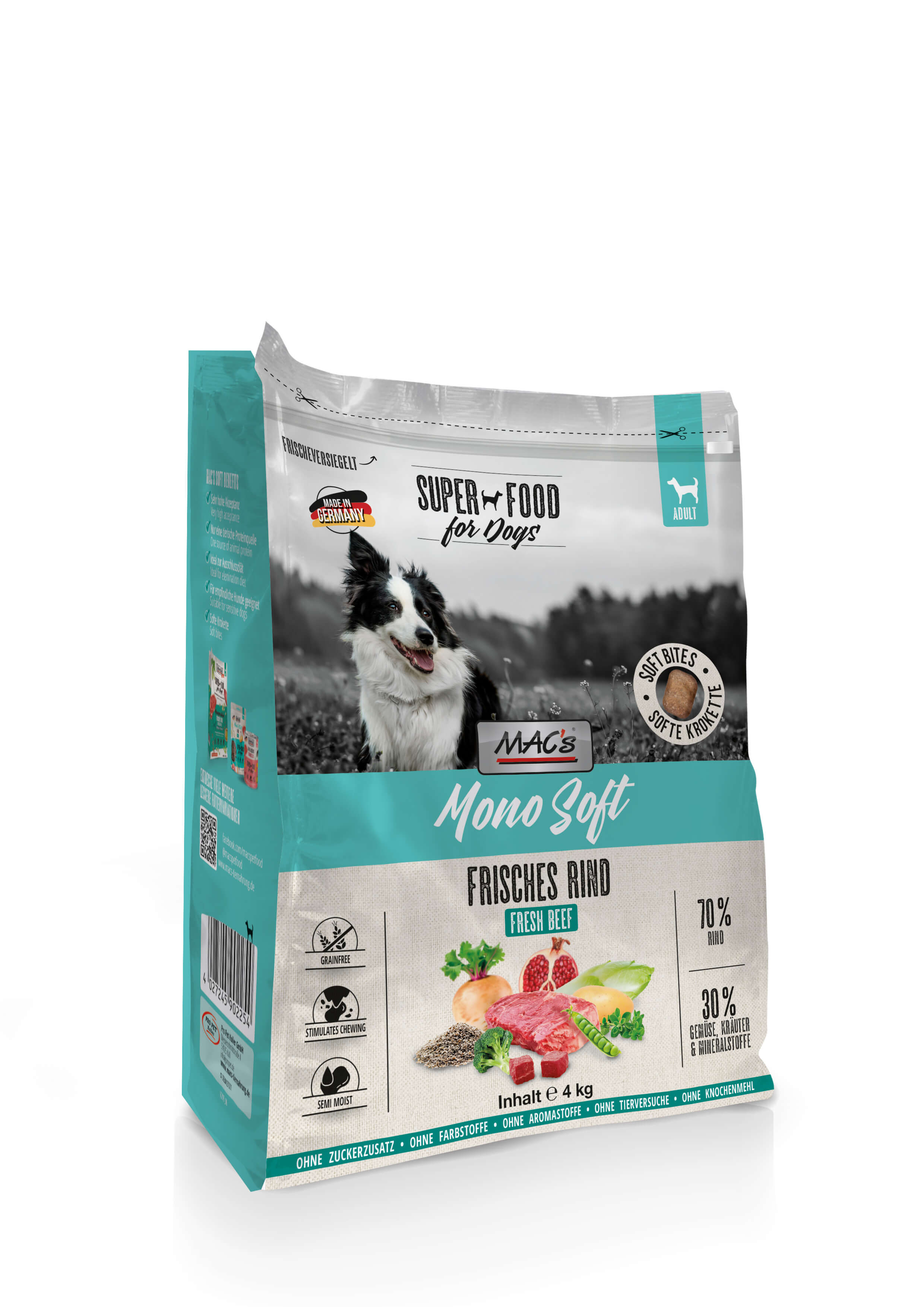 MAC's Dog Mono Soft - Frisches Rind 4kg