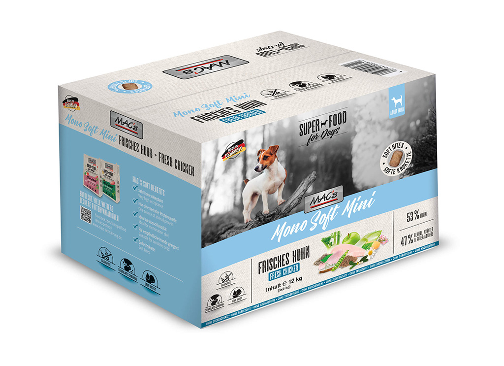 MAC's Dog Mono Soft Mini - Frisches Huhn 3x4kg