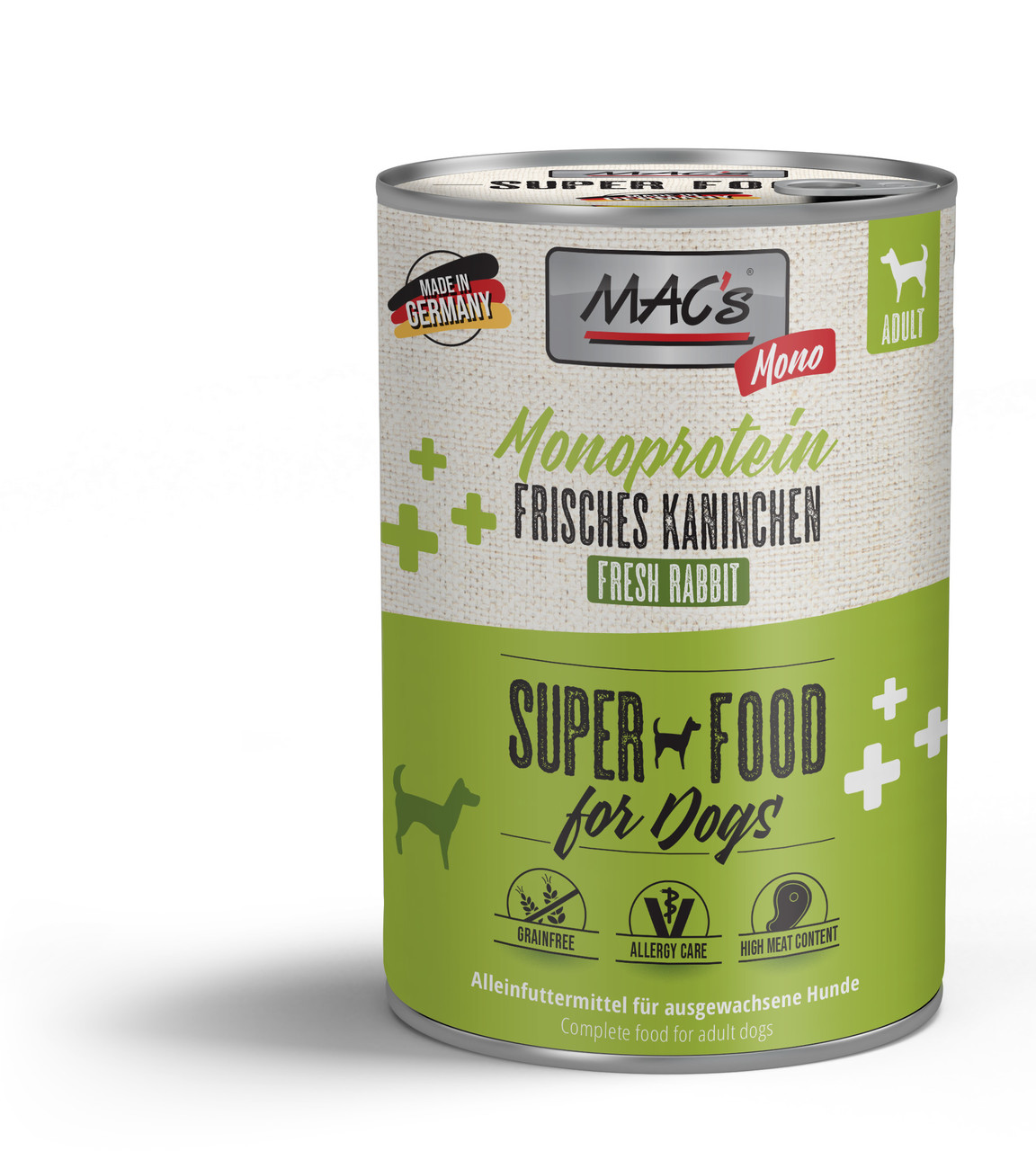MAC's Dog Mono frisches Kaninchen 400g MAC's Dog Mono frisches Kaninchen 400g