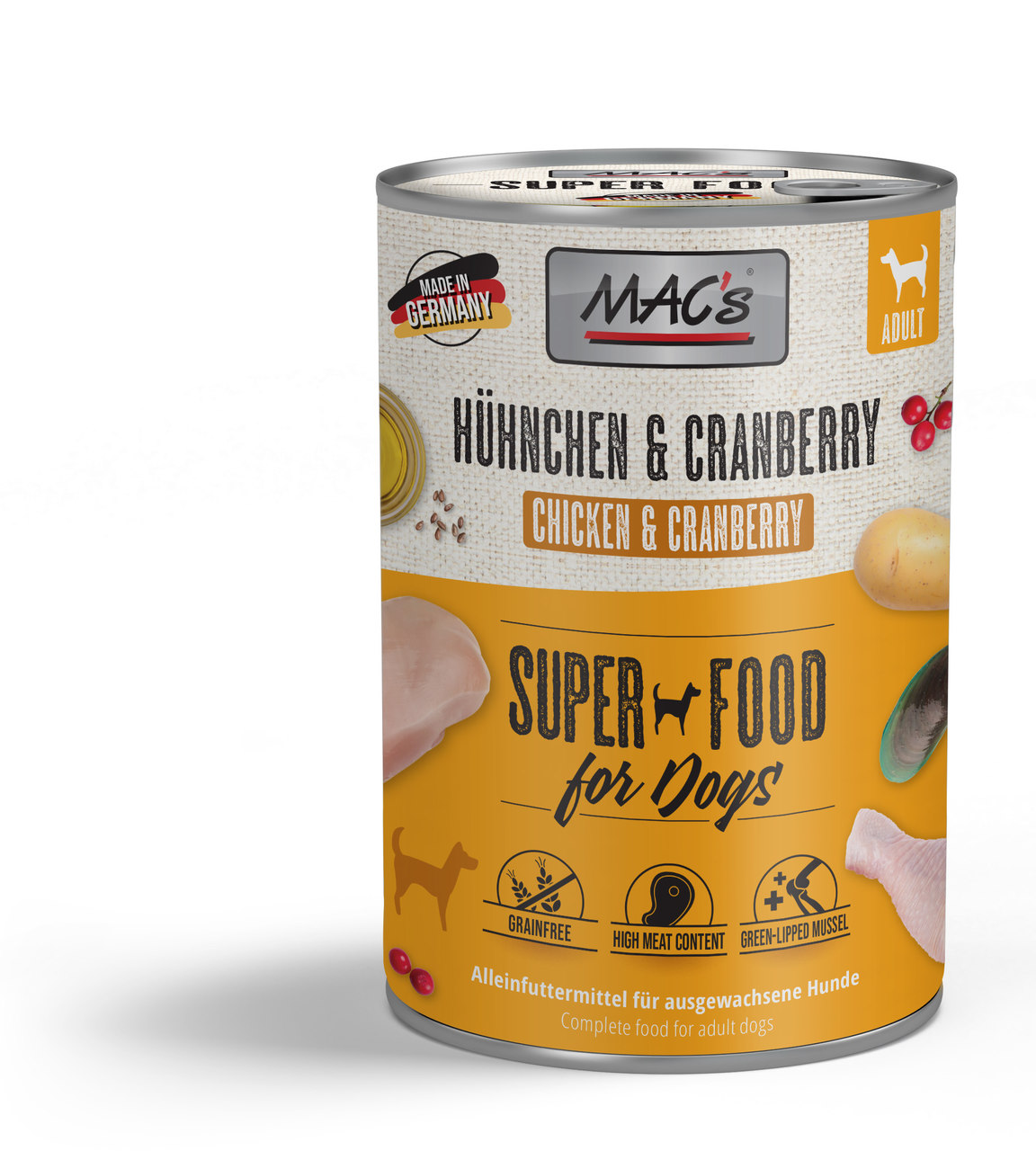 MAC's Dog Hühnchen & Cranberry 400g