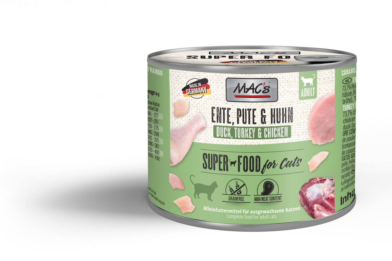 SONDERPOSTEN MAC's Cat Ente, Pute & Huhn 200g