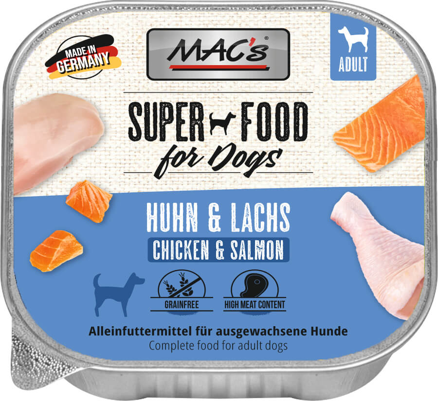 MAC's Dog Schale Huhn & Lachs 150g MAC's Dog Schale Huhn & Lachs 150g