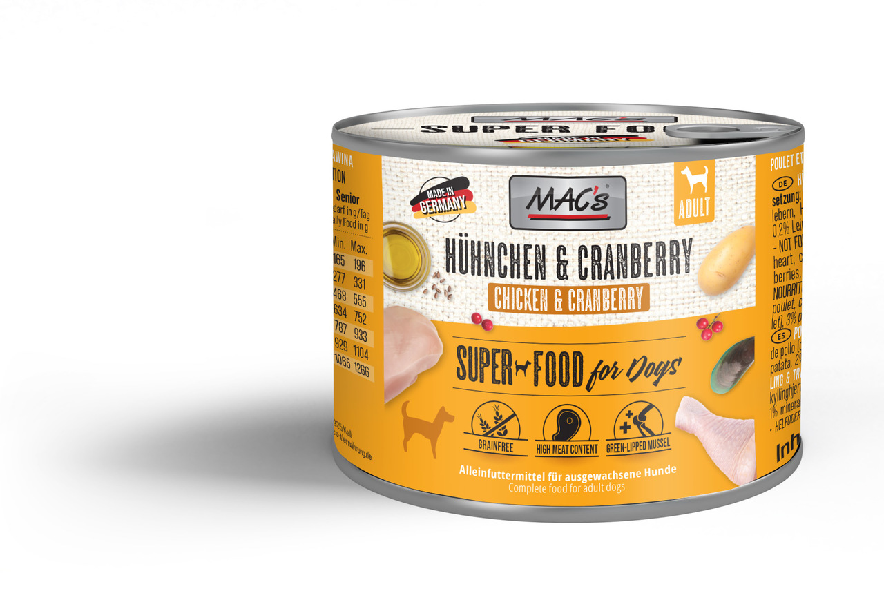 MAC's Dog Hühnchen & Cranberry 200g