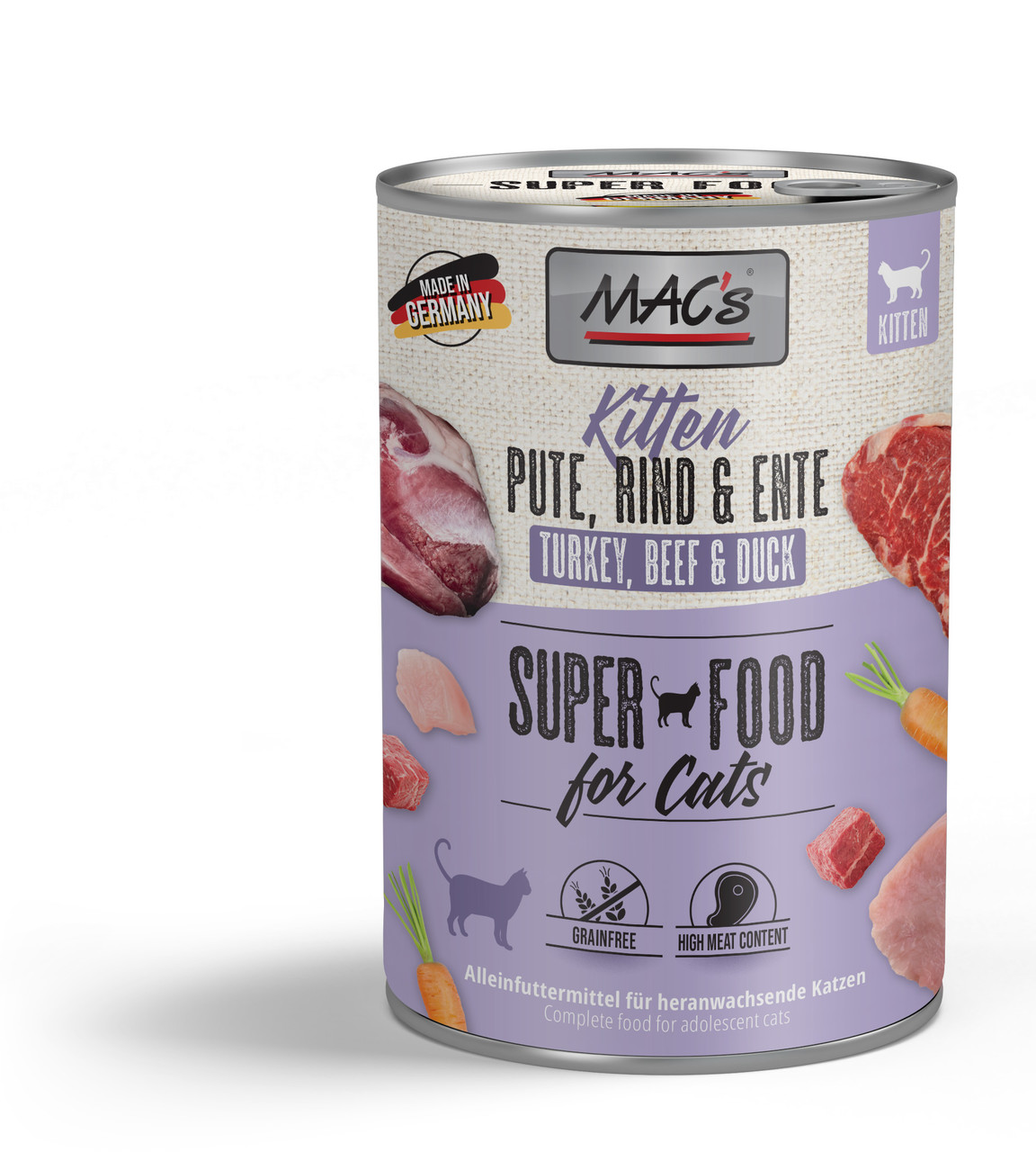 MAC's Cat Kitten Pute, Rind & Ente 400g