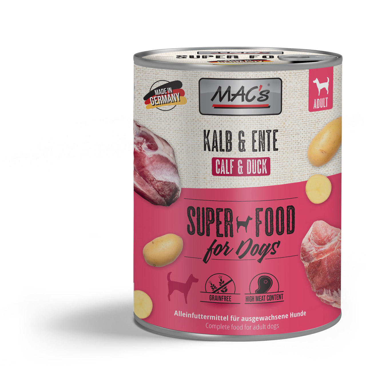 MAC's Dog Kalb & Ente 800g MAC's Dog Kalb & Ente 800g