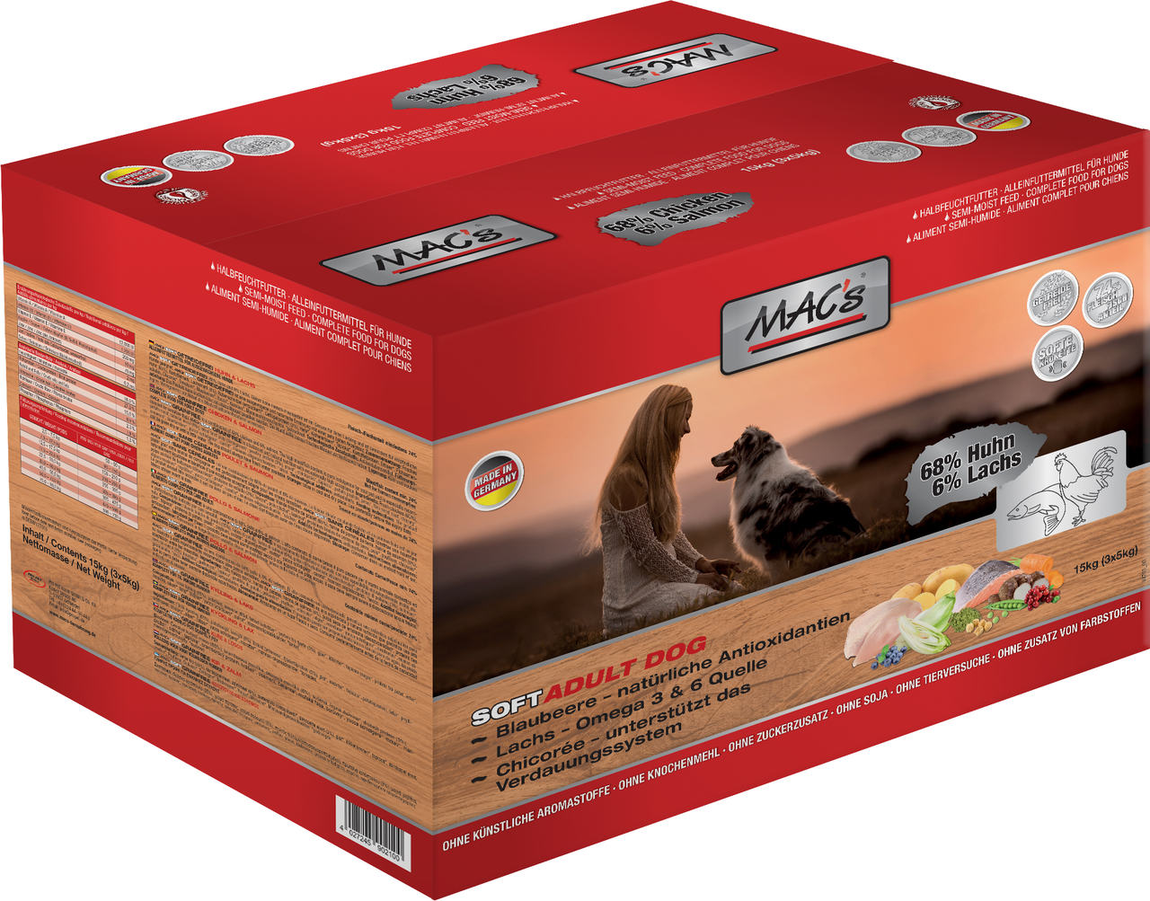 MAC's Dog Soft Huhn & Lachs 15kg