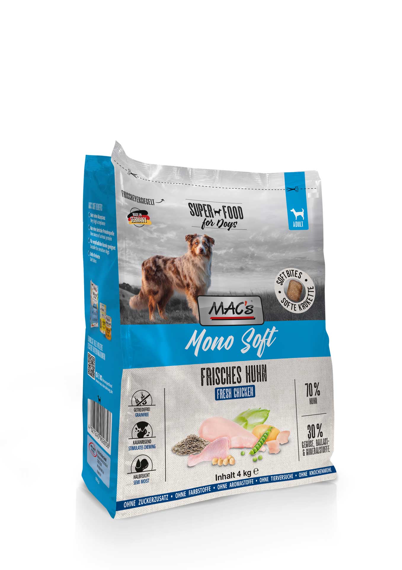MAC's Dog Mono Soft - Frisches Huhn 4kg