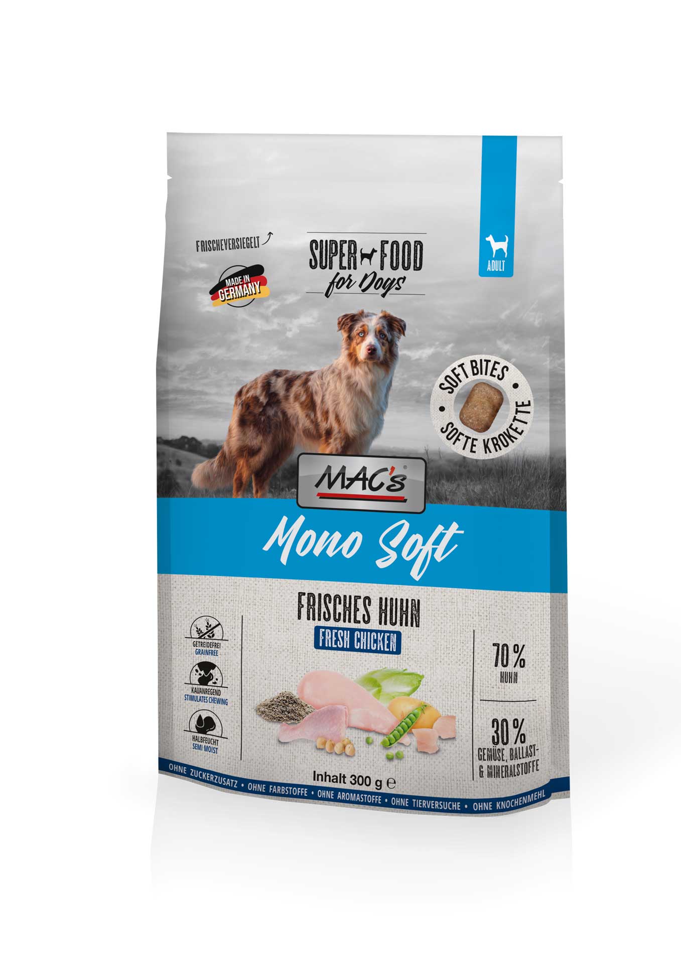 MAC's Dog Mono Soft - Frisches Huhn 300g