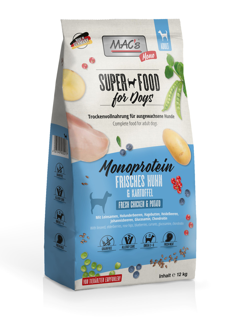 MAC's Dog Mono frisches Huhn 12kg MAC's Dog Mono frisches Huhn 12kg