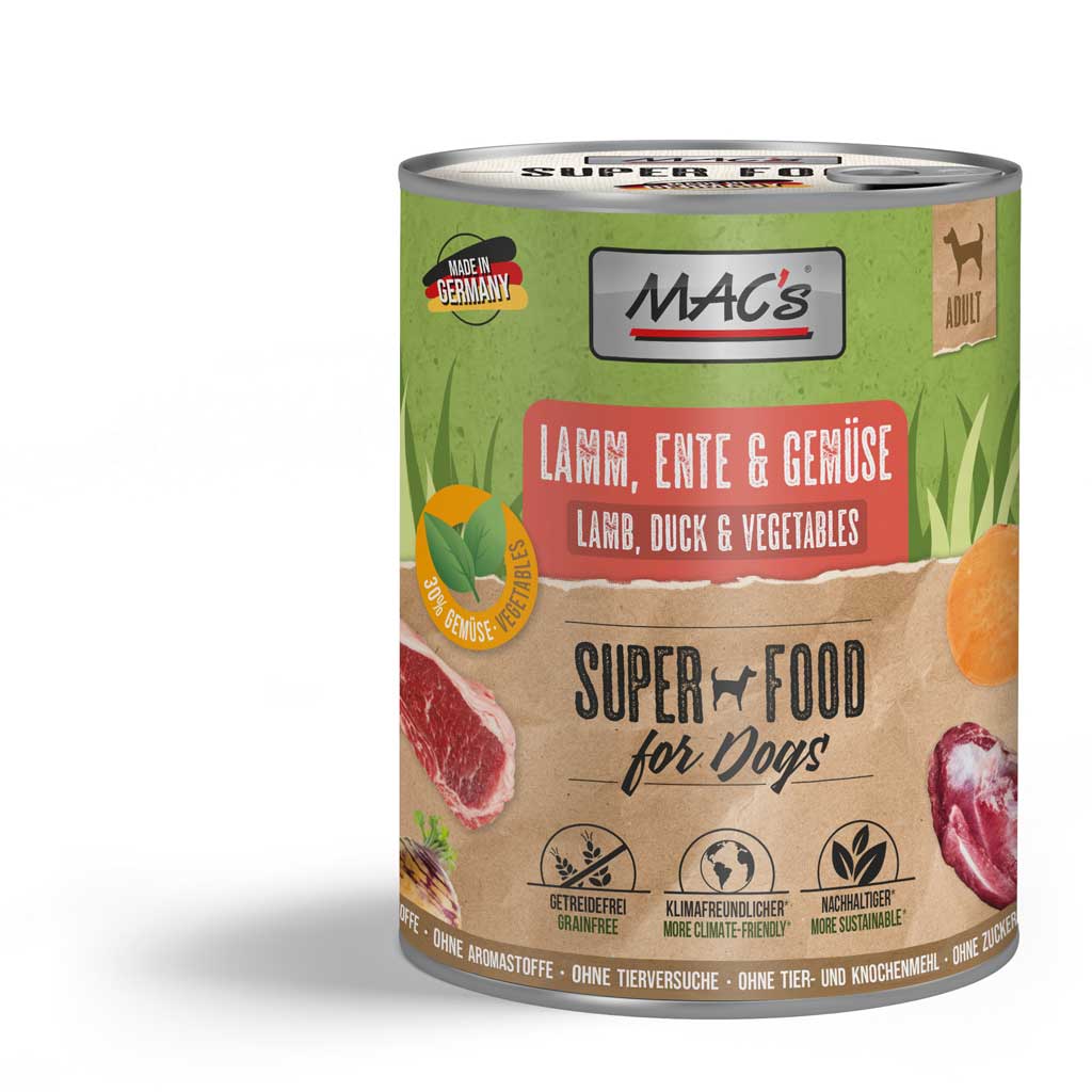 MAC´s Dog Lamm, Ente & Gemüse 800g *NEU*