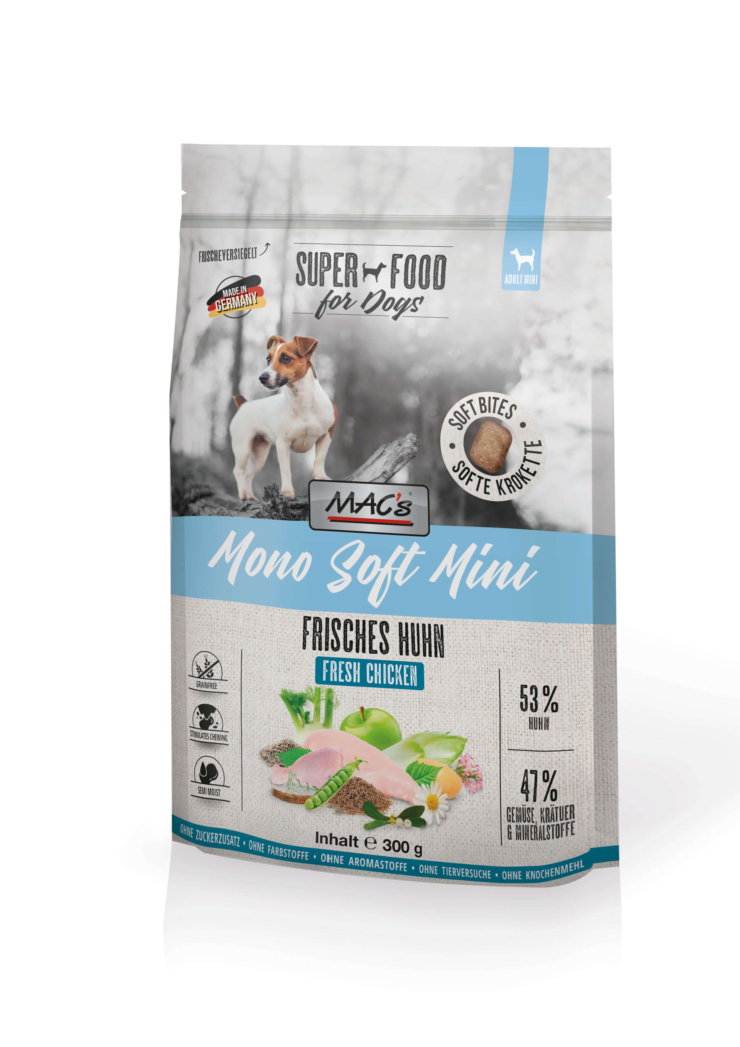 MAC's Dog Mono Soft Mini - Frisches Huhn 300g