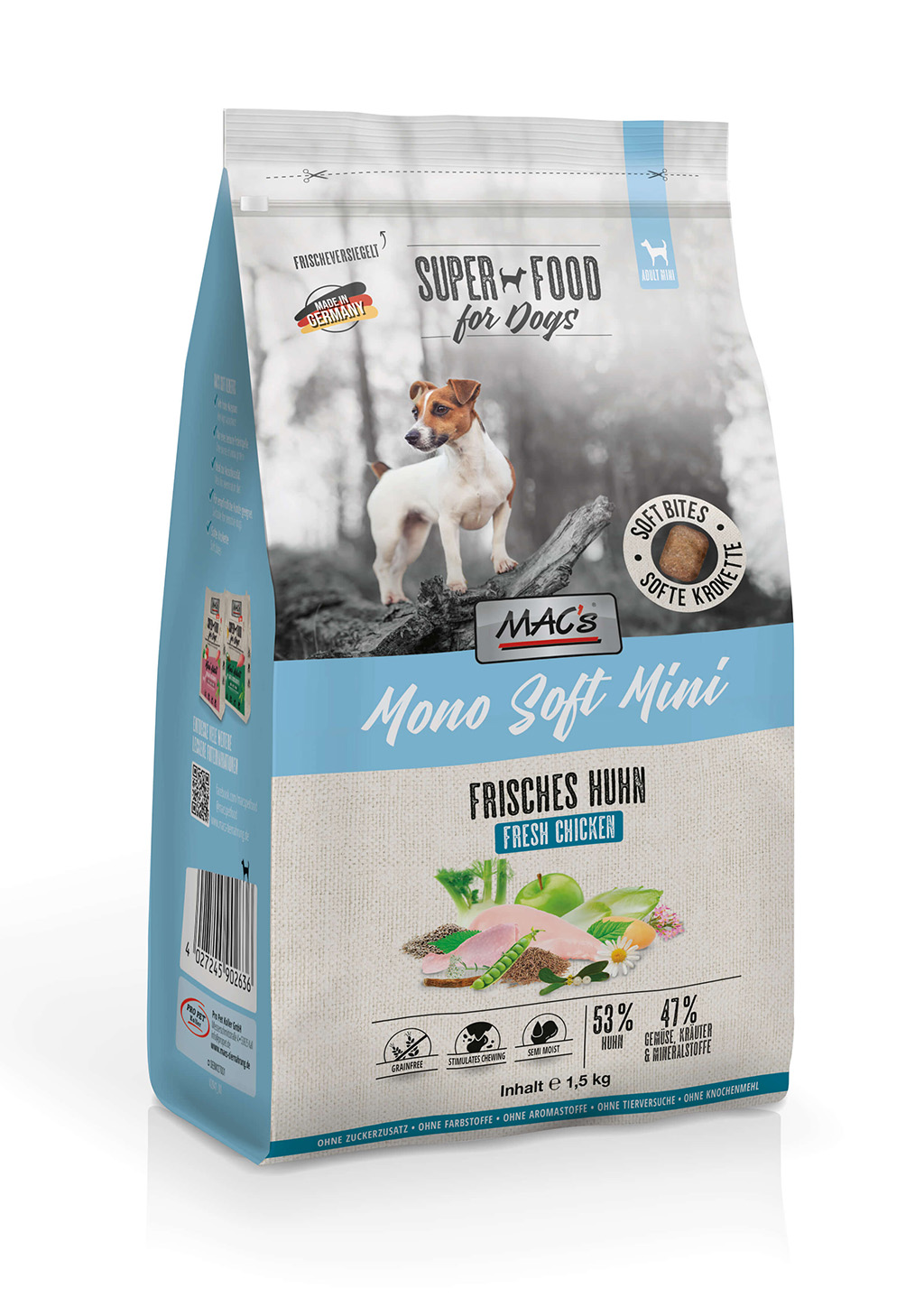 MAC's Dog Mono Soft Mini - Frisches Huhn 1,5kg