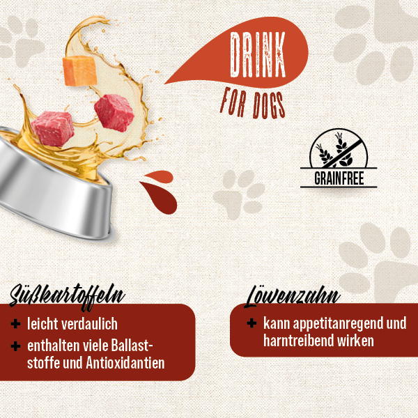 MAC's Dog Paw Power Drink Rind 200g