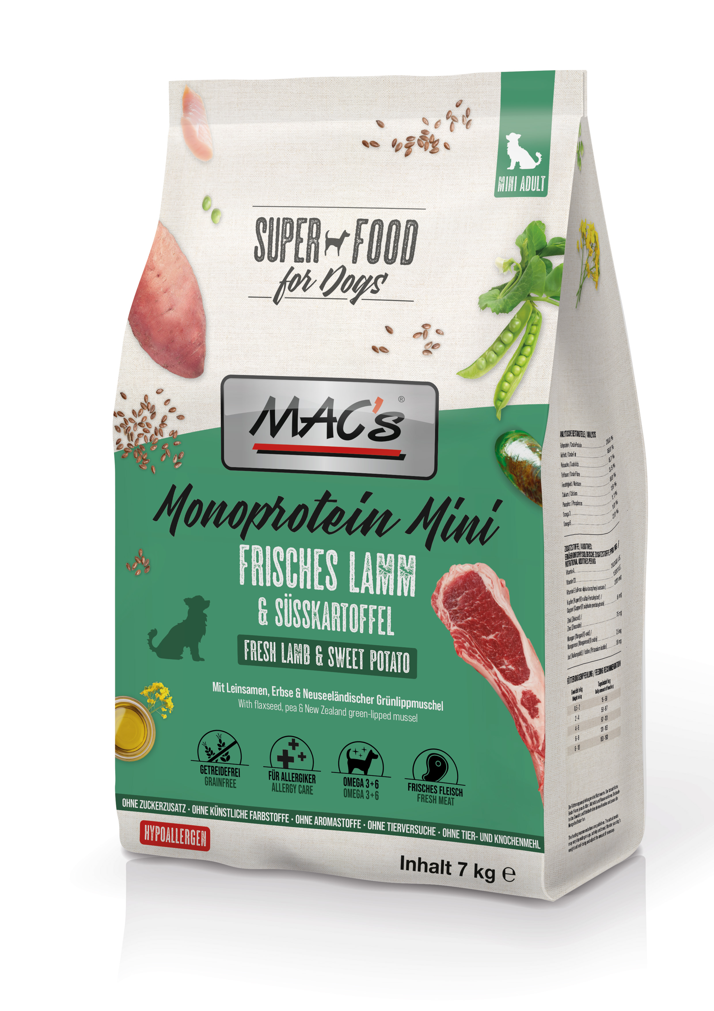 MAC's Dog Mono Mini Adult Lamm 7kg