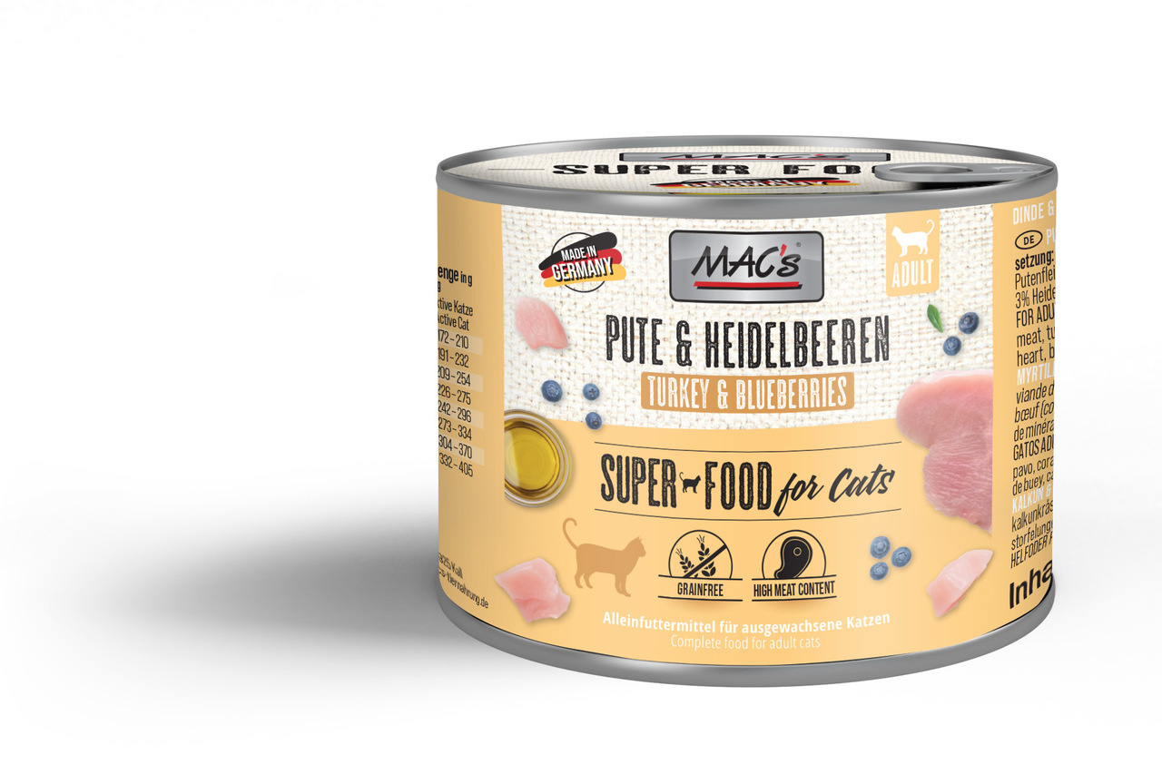 MAC's Cat Pute, Rind & Heidelbeeren 200g