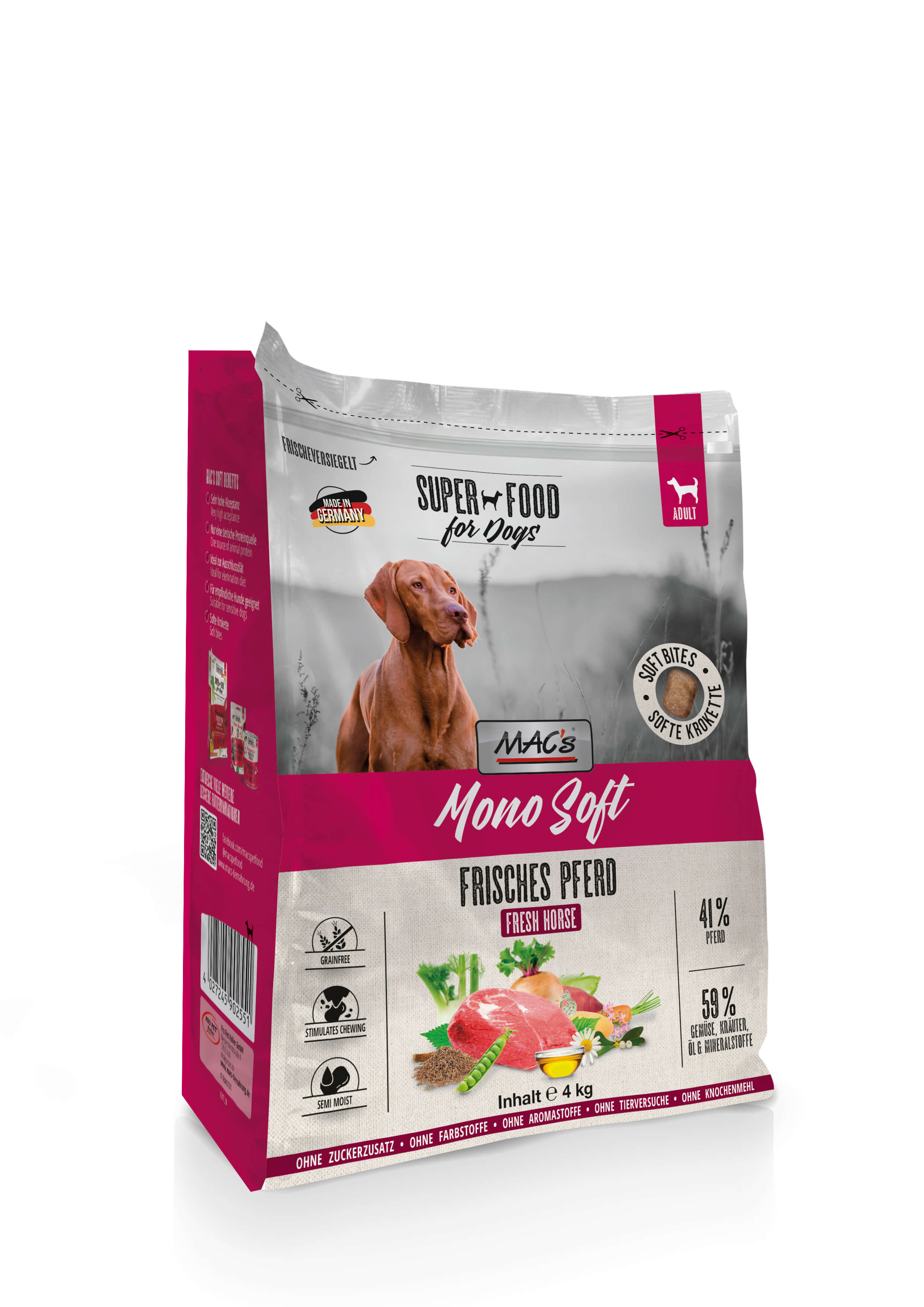 MAC's Dog Mono Soft - Frisches Pferd 4kg