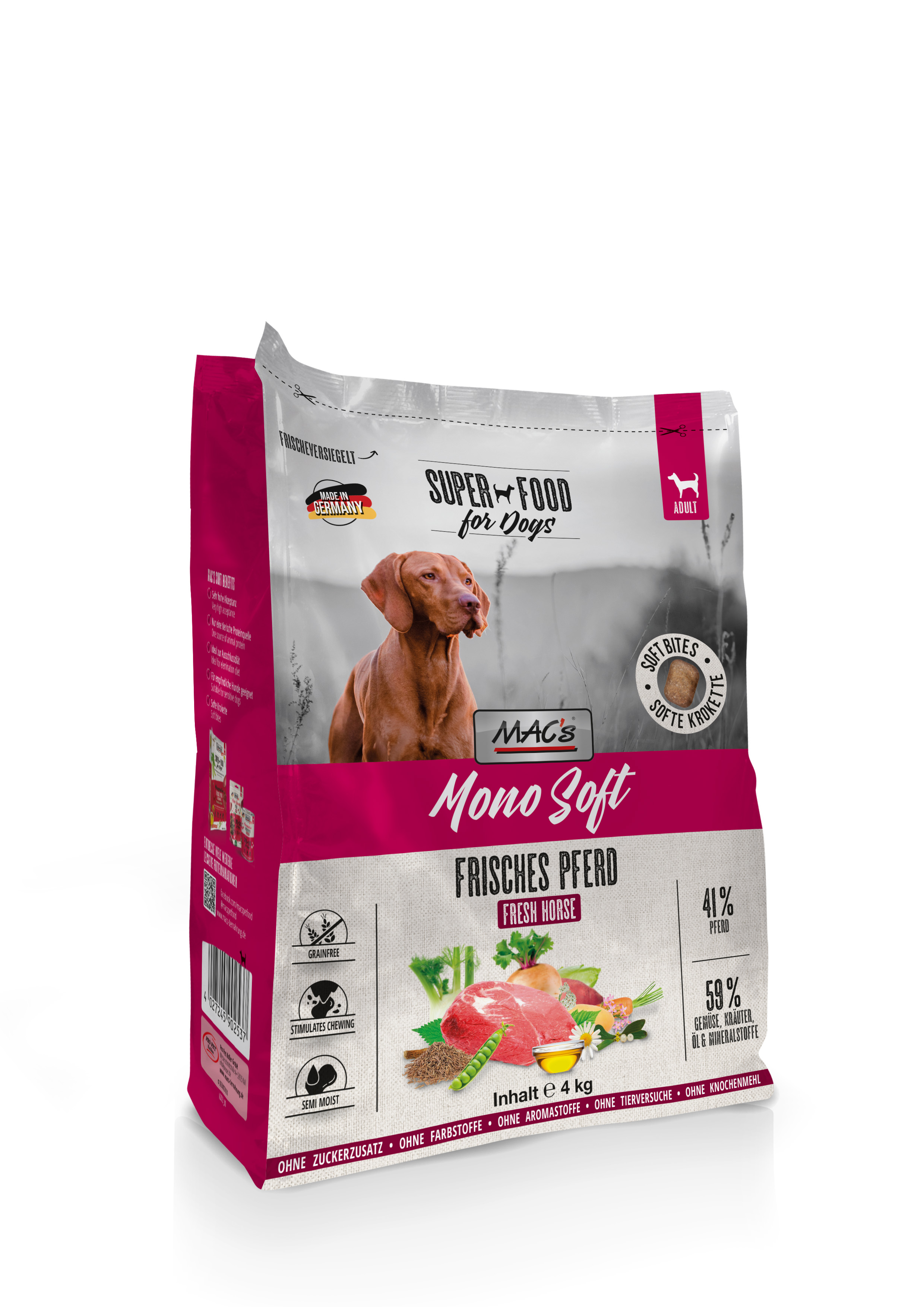 MAC's Dog Mono Soft - Frisches Pferd 4kg