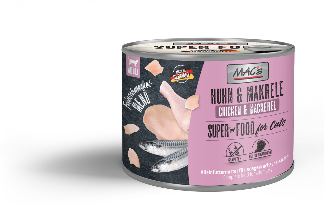 MAC's Cat Feinschmecker Huhn & Makrele 200g MAC's Cat Feinschmecker Huhn & Makrele 200g