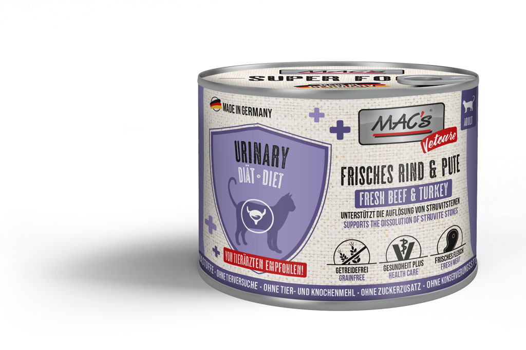 MAC's Cat Vetcare Urinary Rind & Pute 200g
