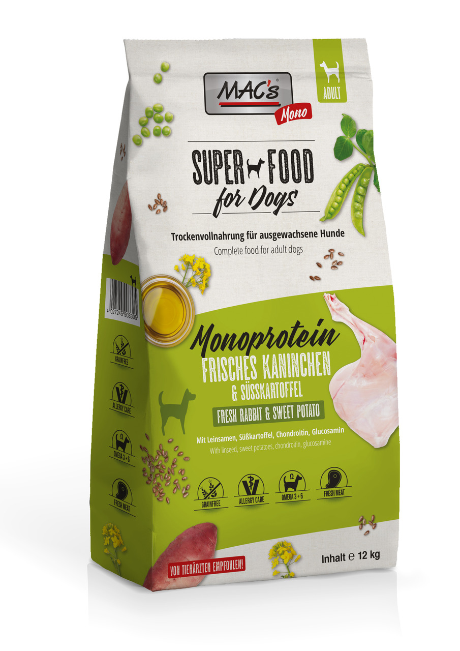 MAC's Dog Mono frisches Kaninchen 12kg MAC's Dog Mono frisches Kaninchen 12kg