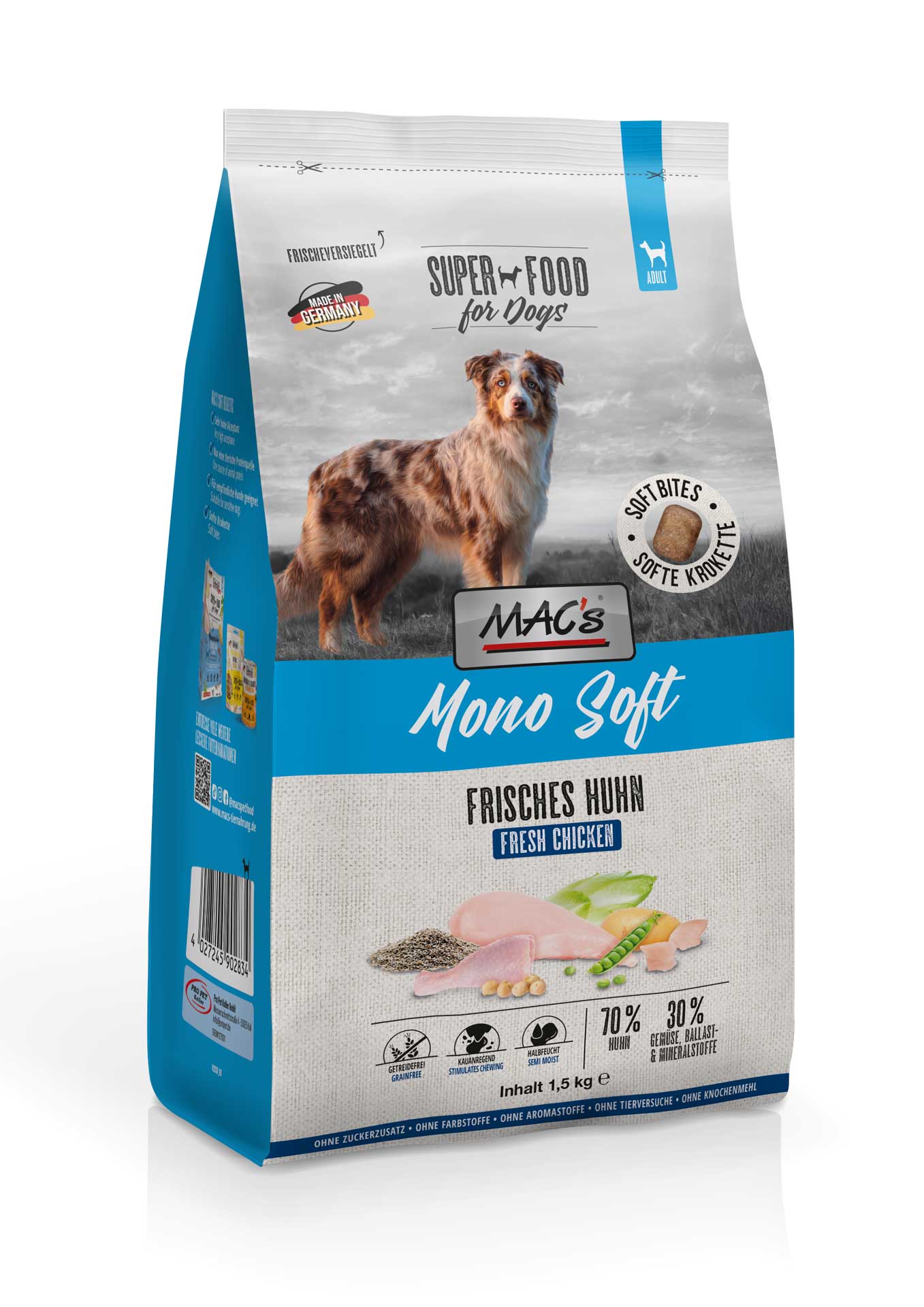 MAC's Dog Mono Soft - Frisches Huhn 1,5kg
