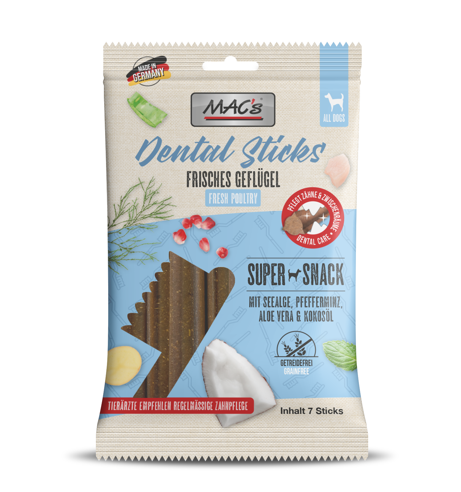 MAC's Dog Dental Sticks Geflügel 180g