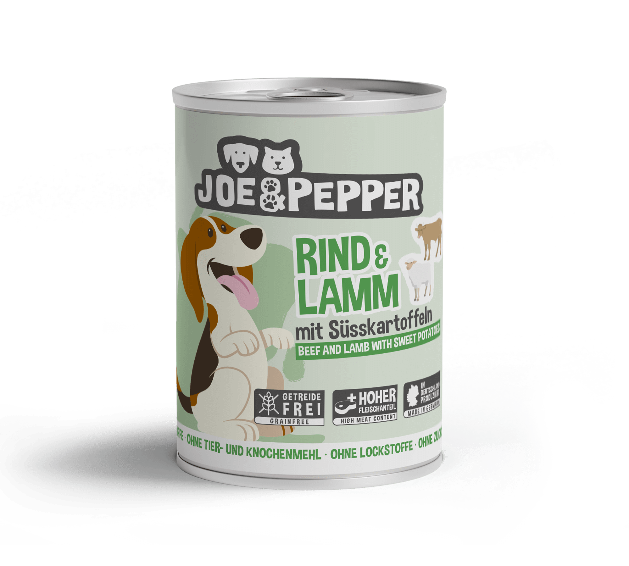 Joe & Pepper Dog Rind & Lamm mit Süßkartoffel 400g