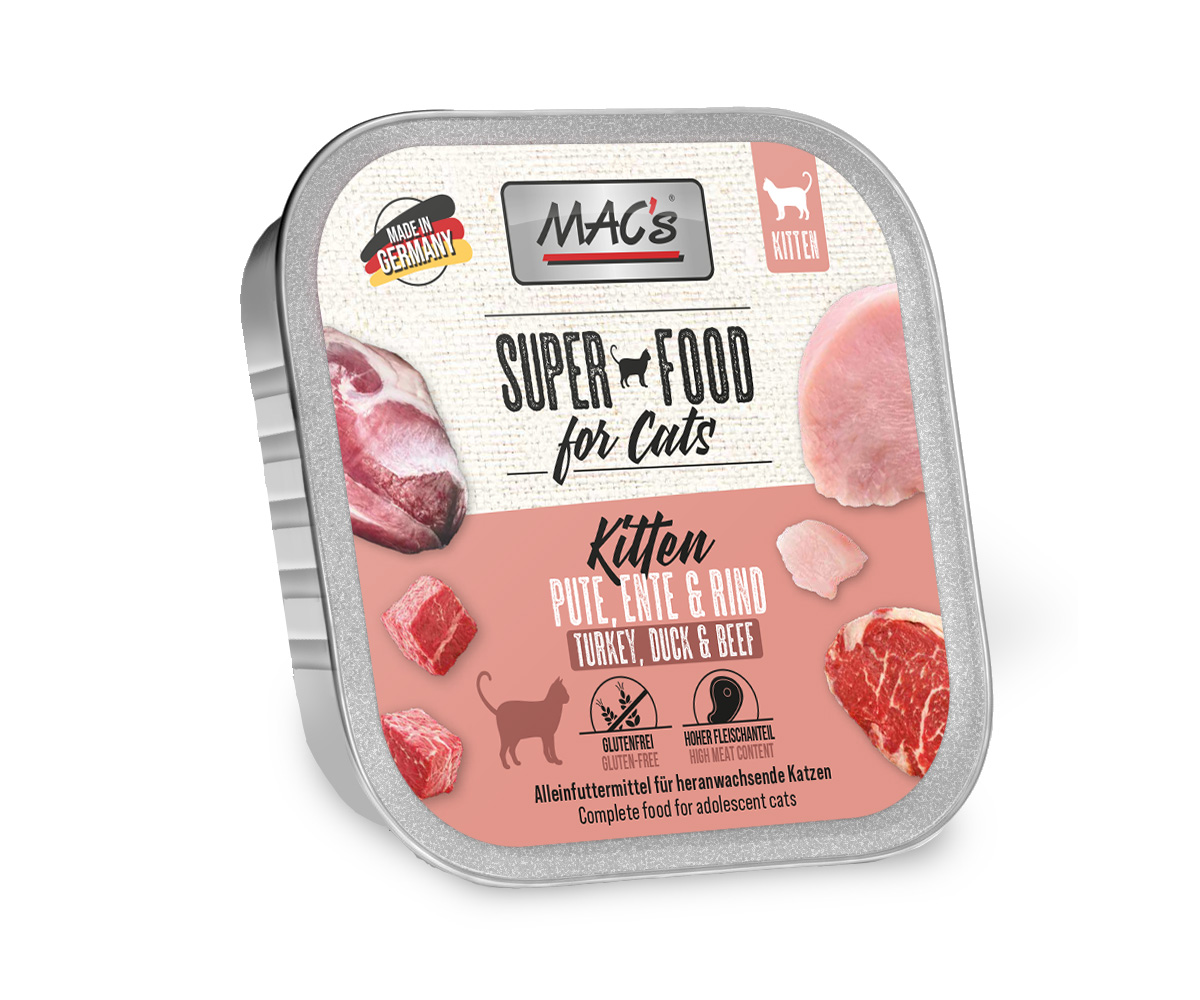 MAC's Cat Schale Kitten Pute, Ente & Rind 100g