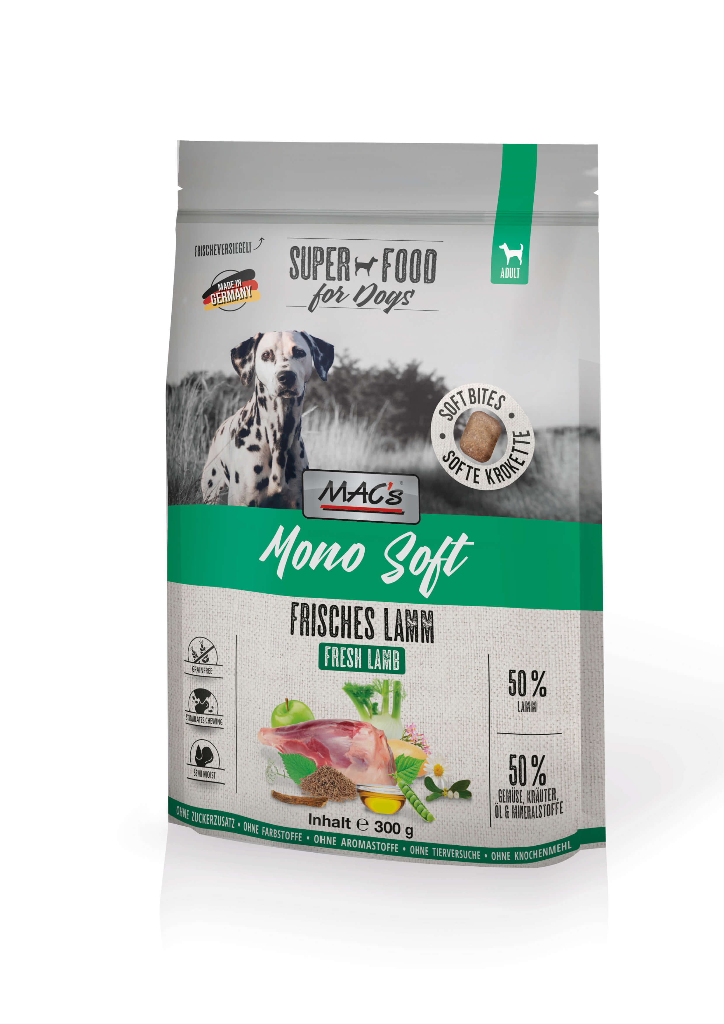 MAC's Dog Mono Soft - Frisches Lamm 300g