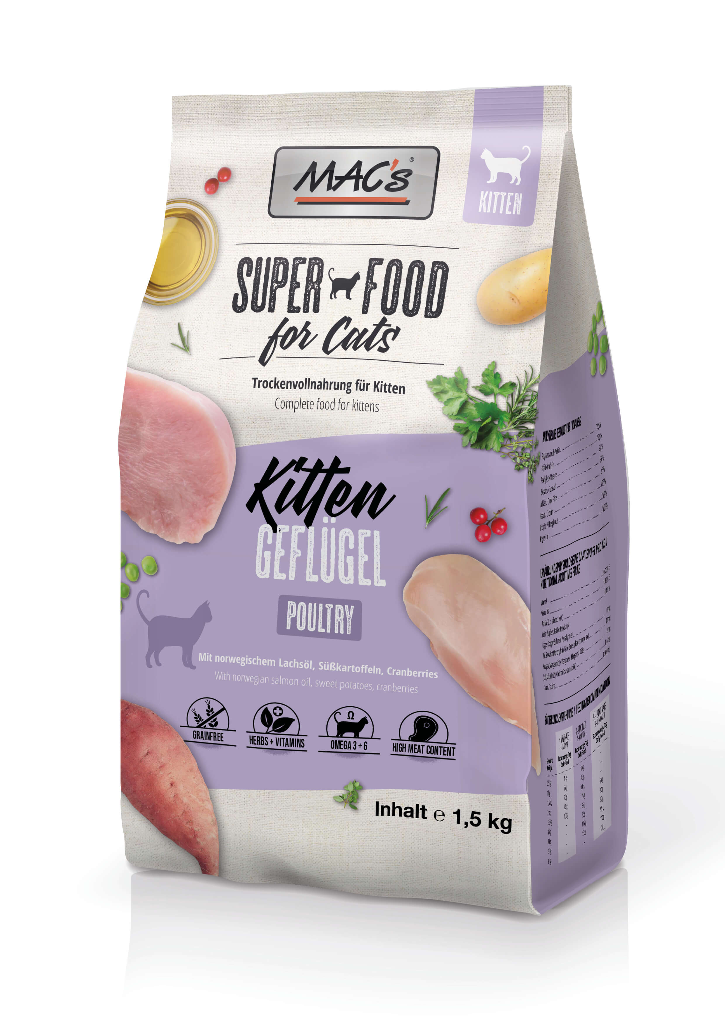 MAC's Cat Kitten Geflügel 1,5kg
