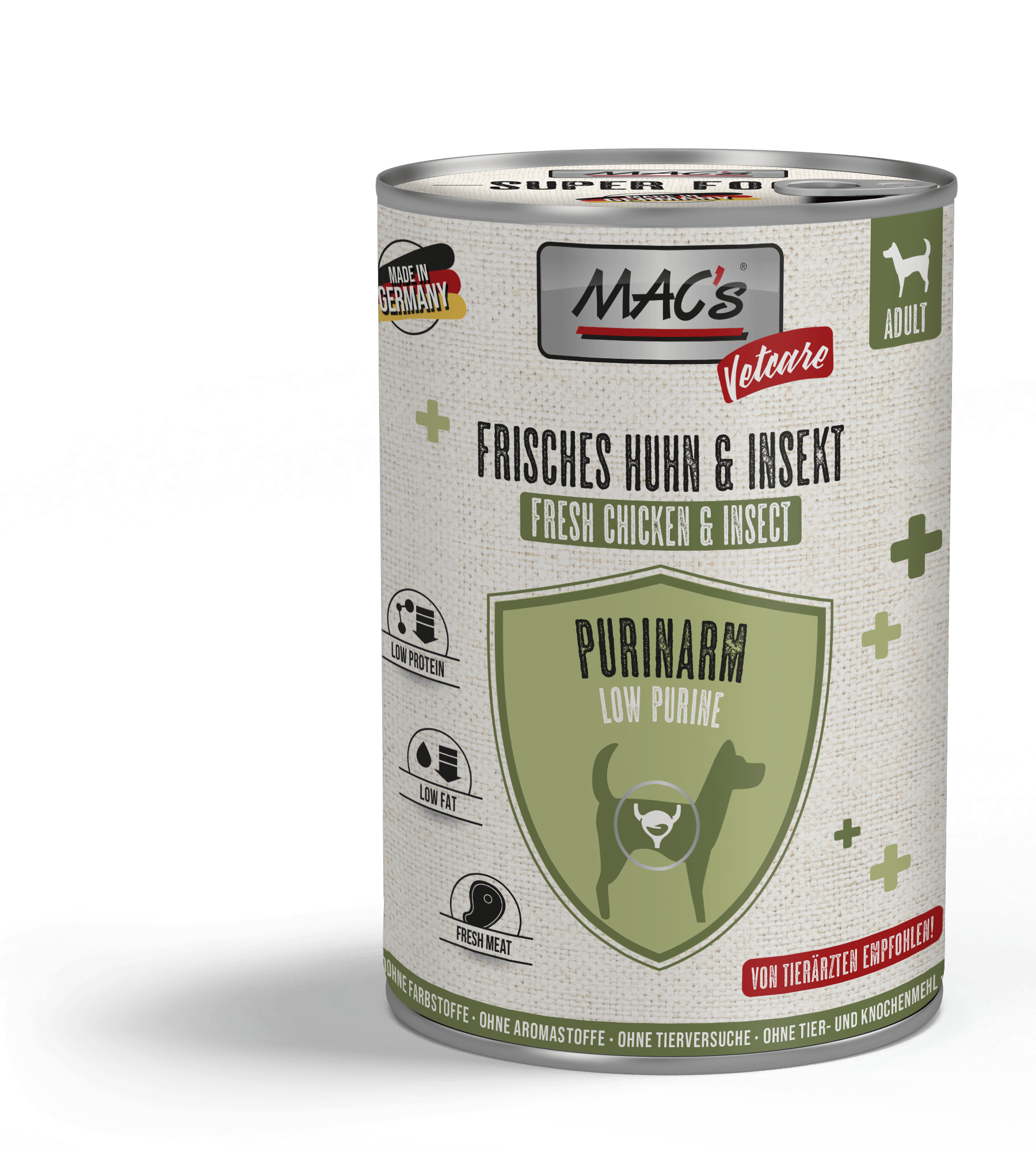 MAC's Dog Vetcare Purinarm Huhn & Insekt 400g