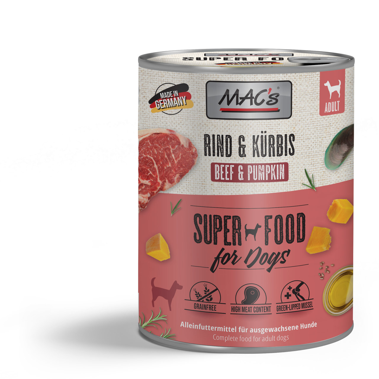 MAC's Dog Rind & Kürbis  800g