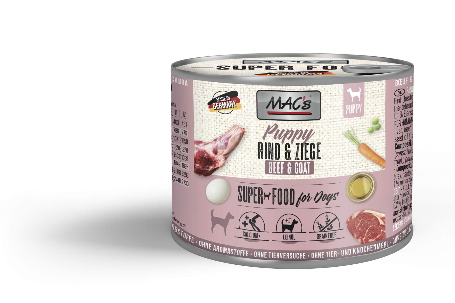 MAC's Dog Puppy Rind & Ziege 200g
