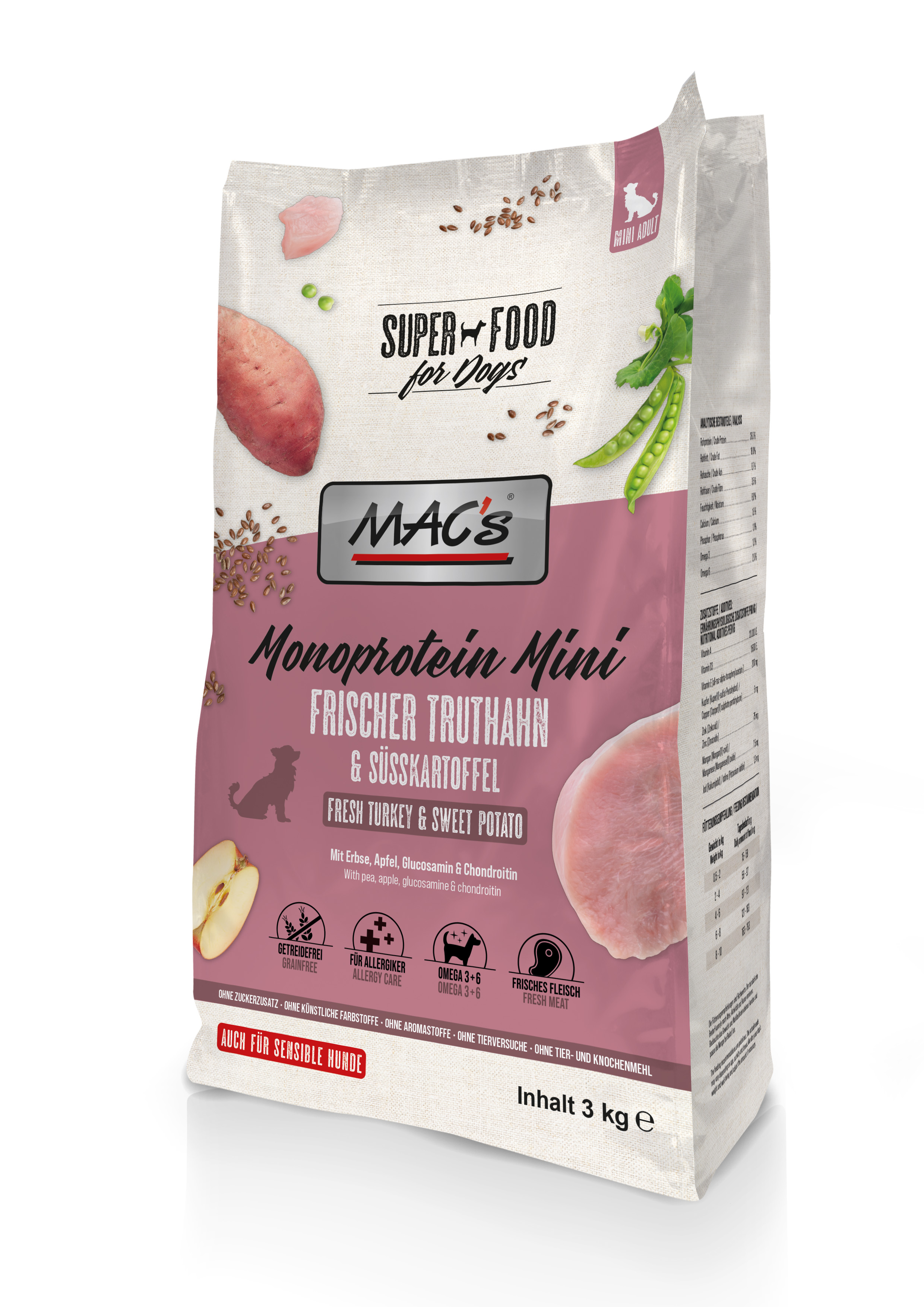 MAC's Dog Mono Mini Adult Truthahn 3kg