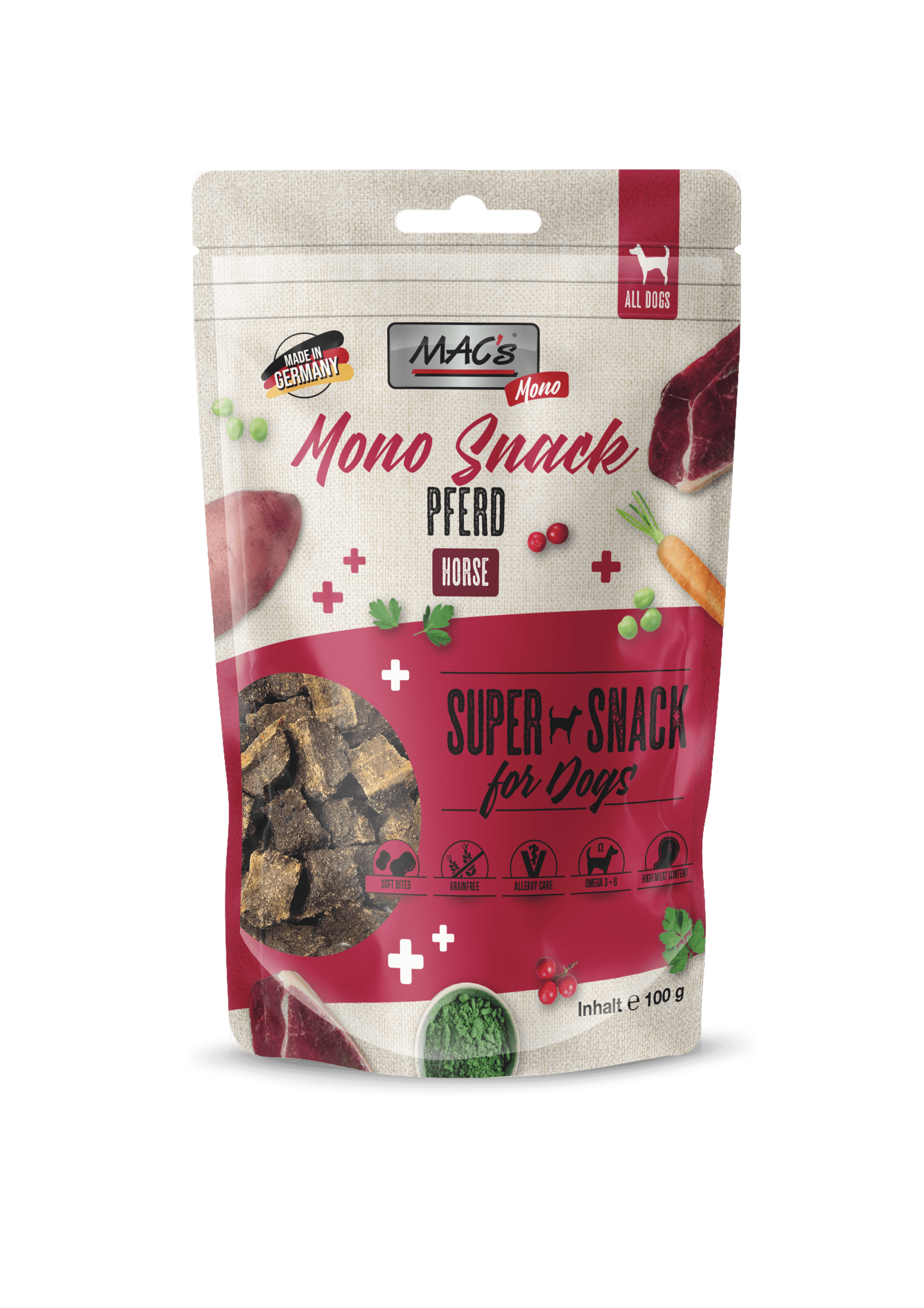 MAC's Dog Mono Snack Pferd 100g