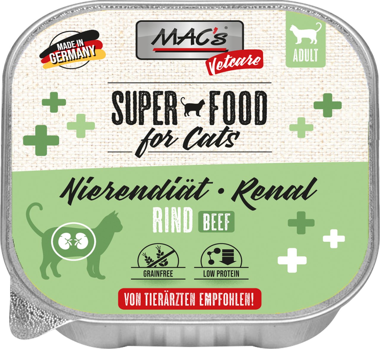 MAC's Cat Vetcare Rind Nierendiät 100g