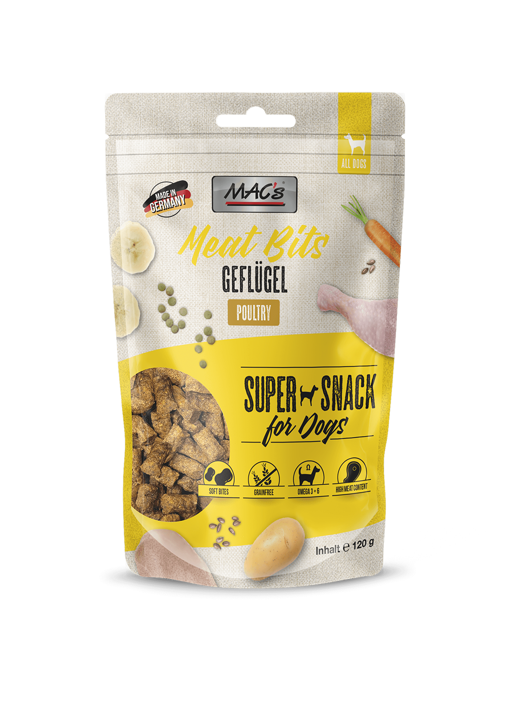 MAC's Dog Meat Bits Geflügel 120g MAC's Dog Meat Bits Geflügel 120g