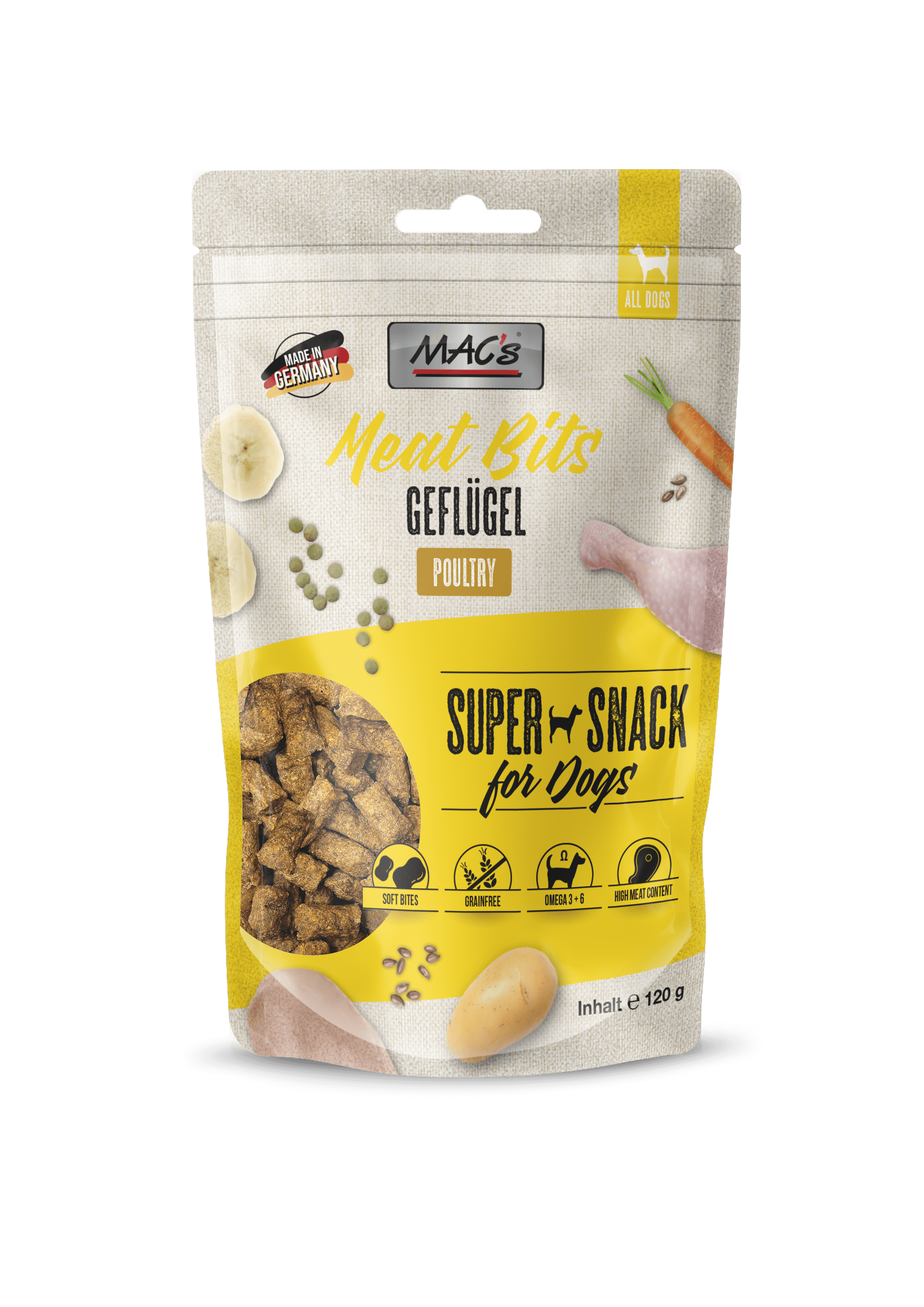 MAC's Dog Meat Bits Geflügel 120g